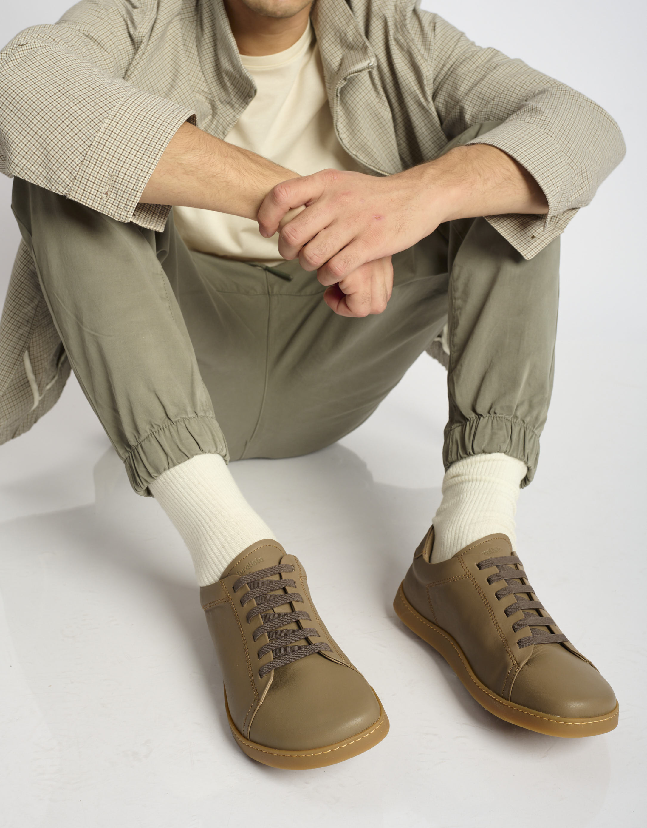 נעלי גברים - El Naturalista - נעלי עור ORIGEN - אפור חום1