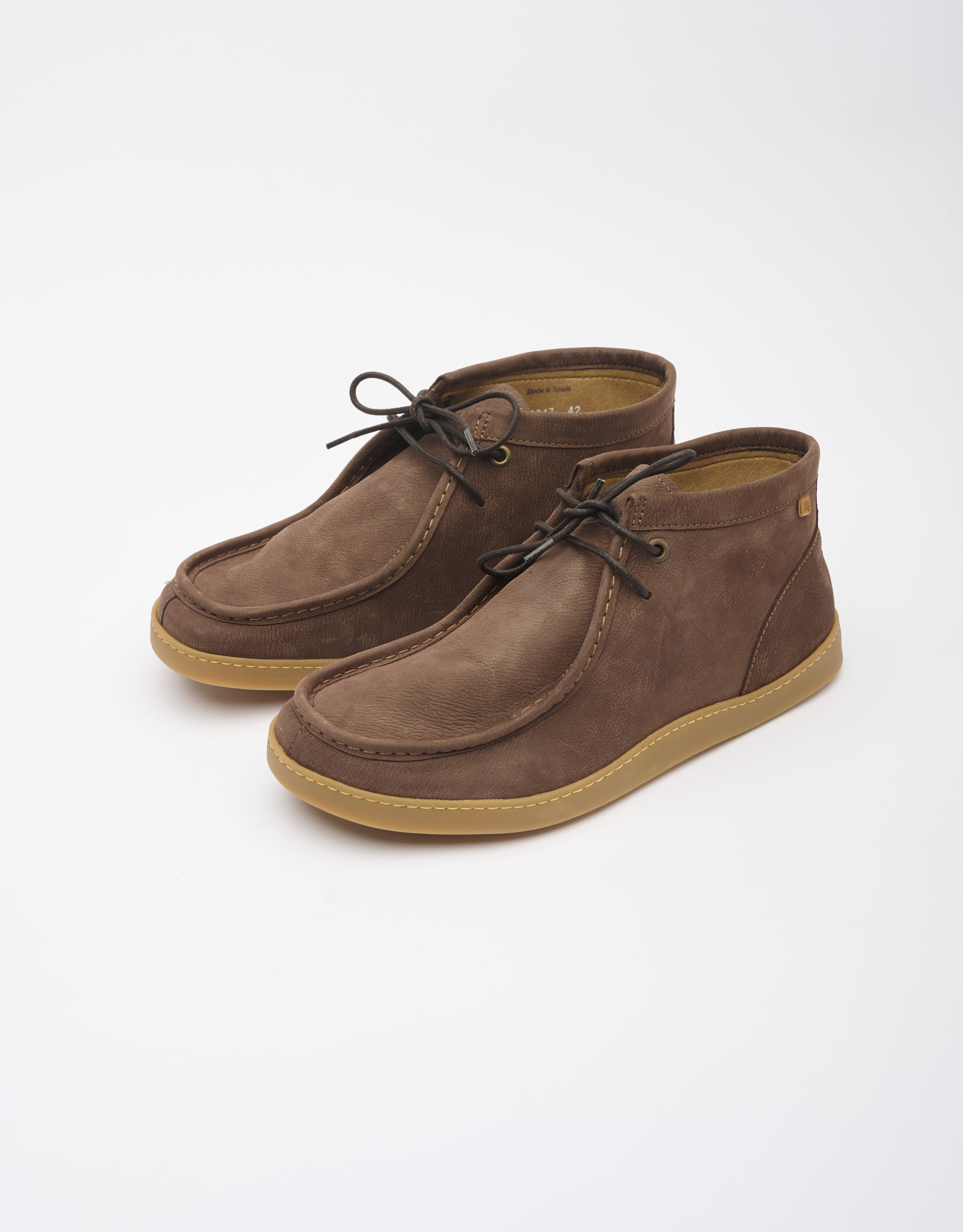 נעלי גברים - El Naturalista - נעלי עור גבוהות ORIGEN - חום כהה2