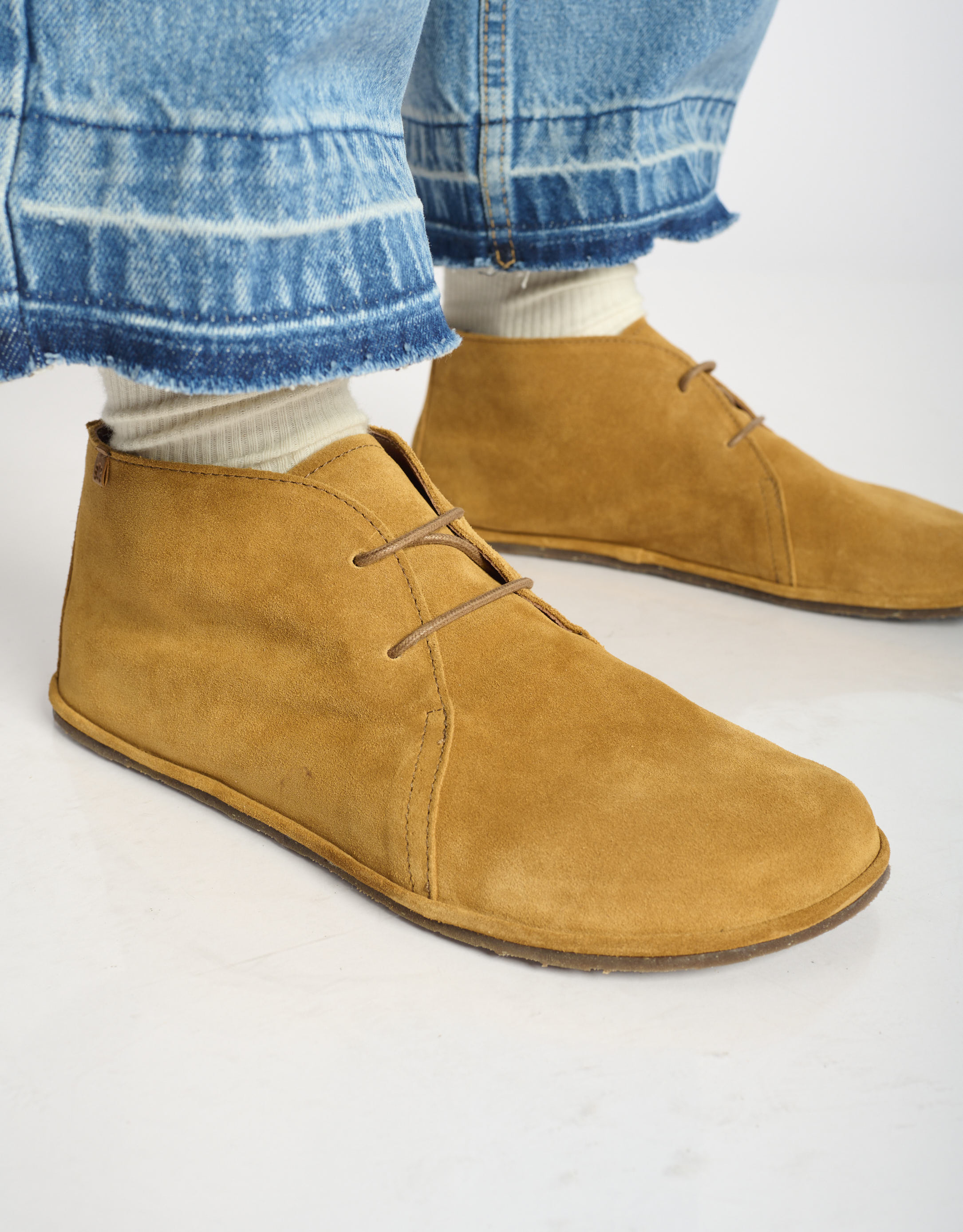 נעלי גברים - El Naturalista - נעלי זמש גבוהות BARE - קאמל3