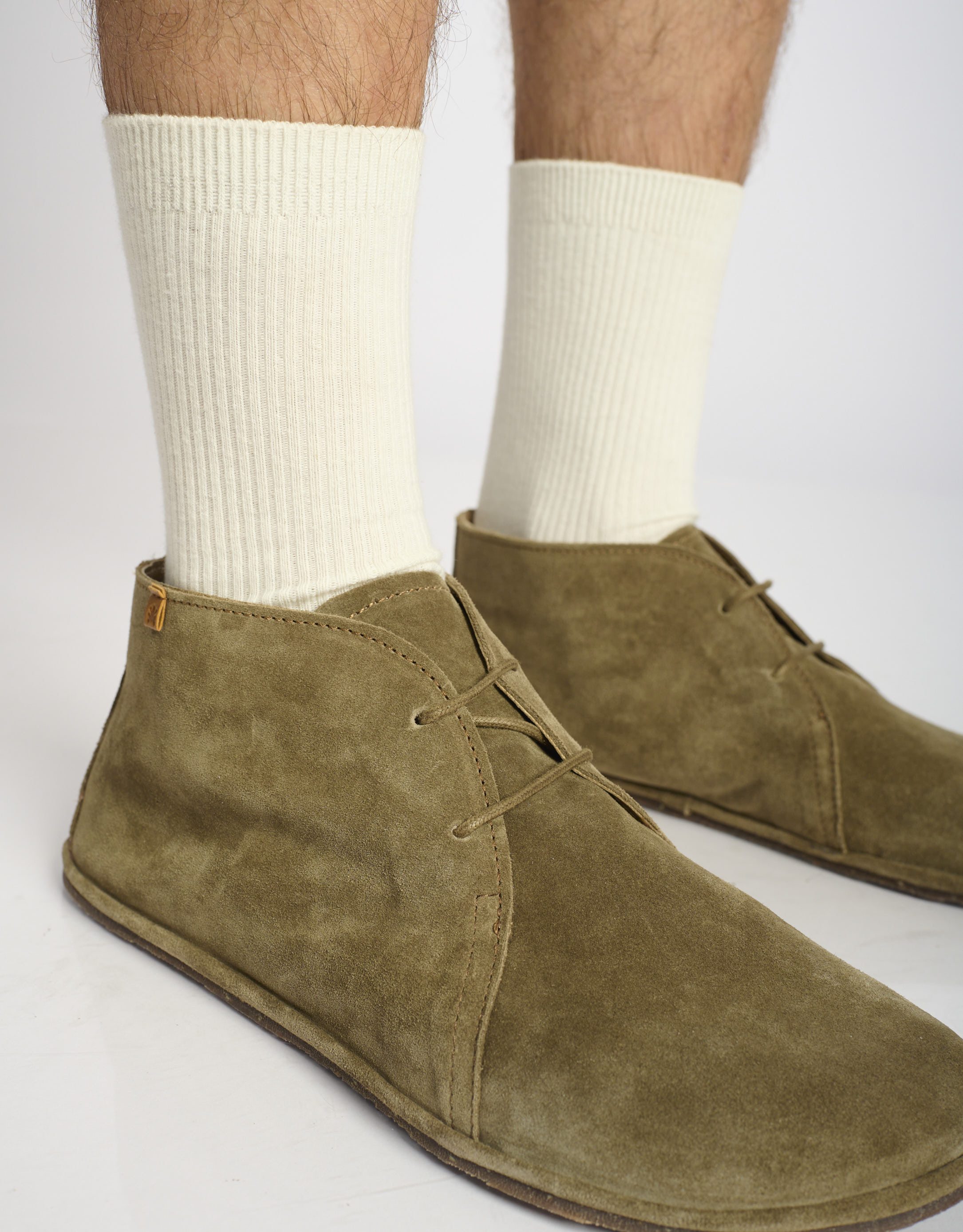 נעלי גברים - El Naturalista - נעלי זמש גבוהות BARE - חום4