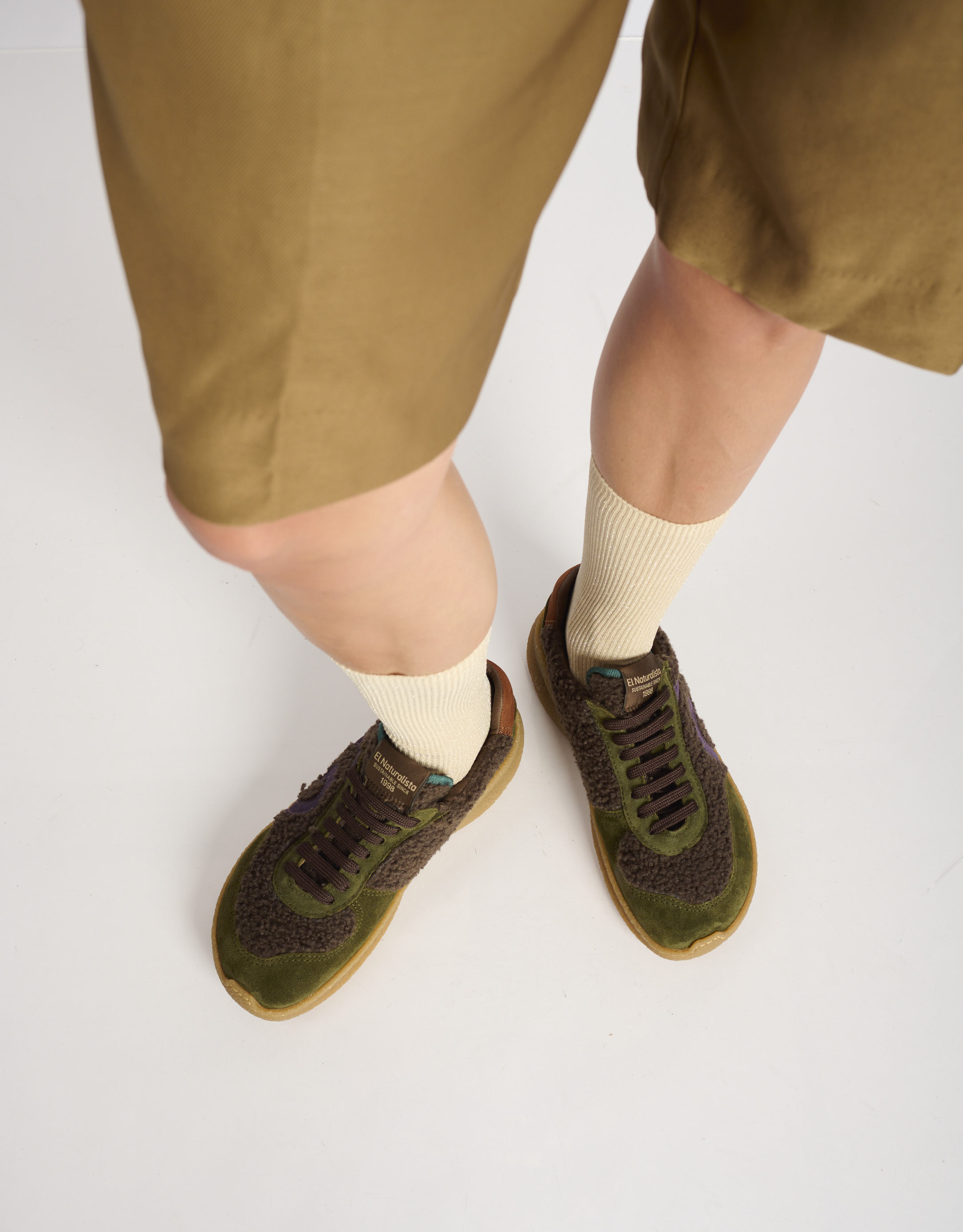 נעלי נשים - El Naturalista - סניקרס OROEL - חום3
