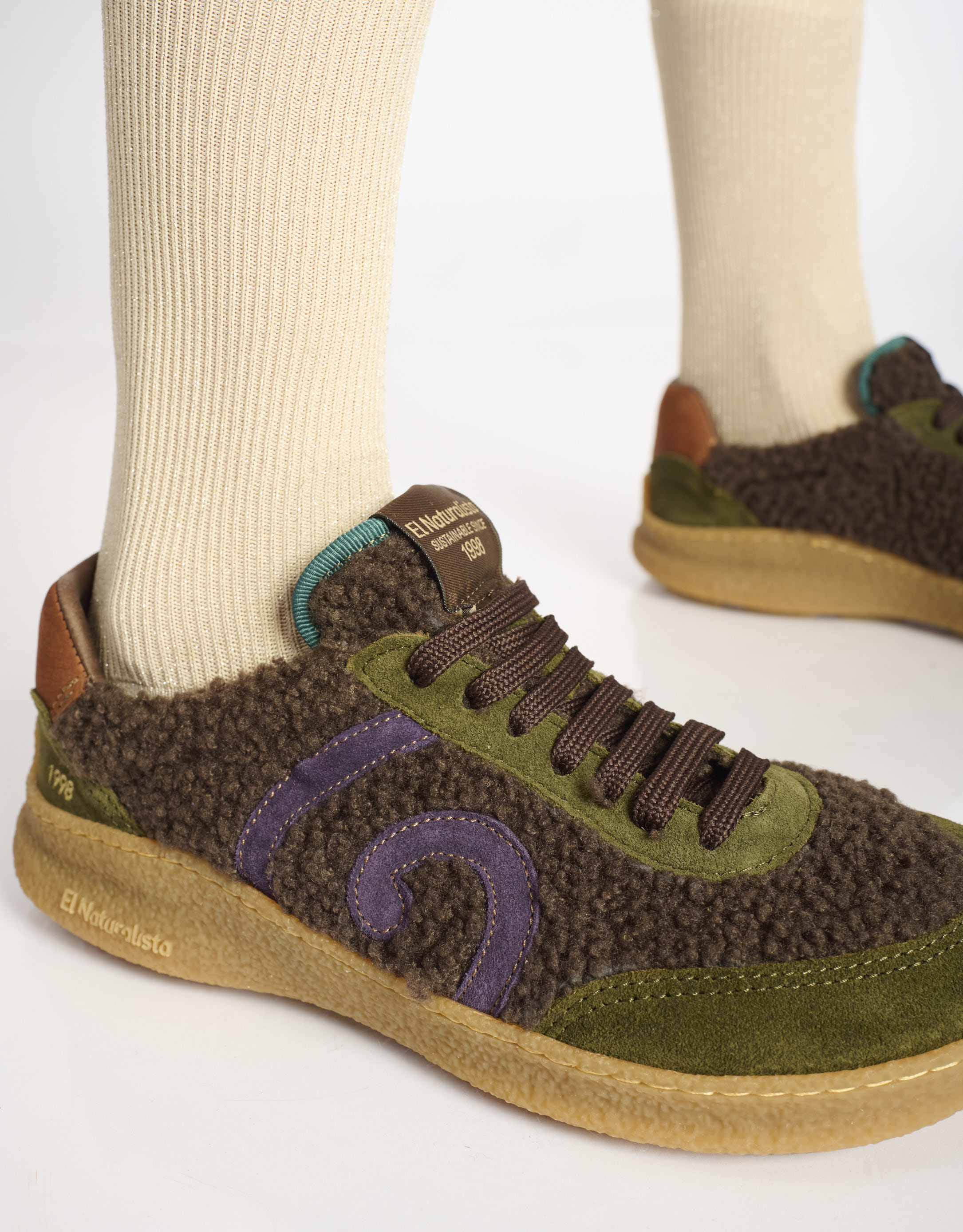 נעלי נשים - El Naturalista - סניקרס OROEL - חום4