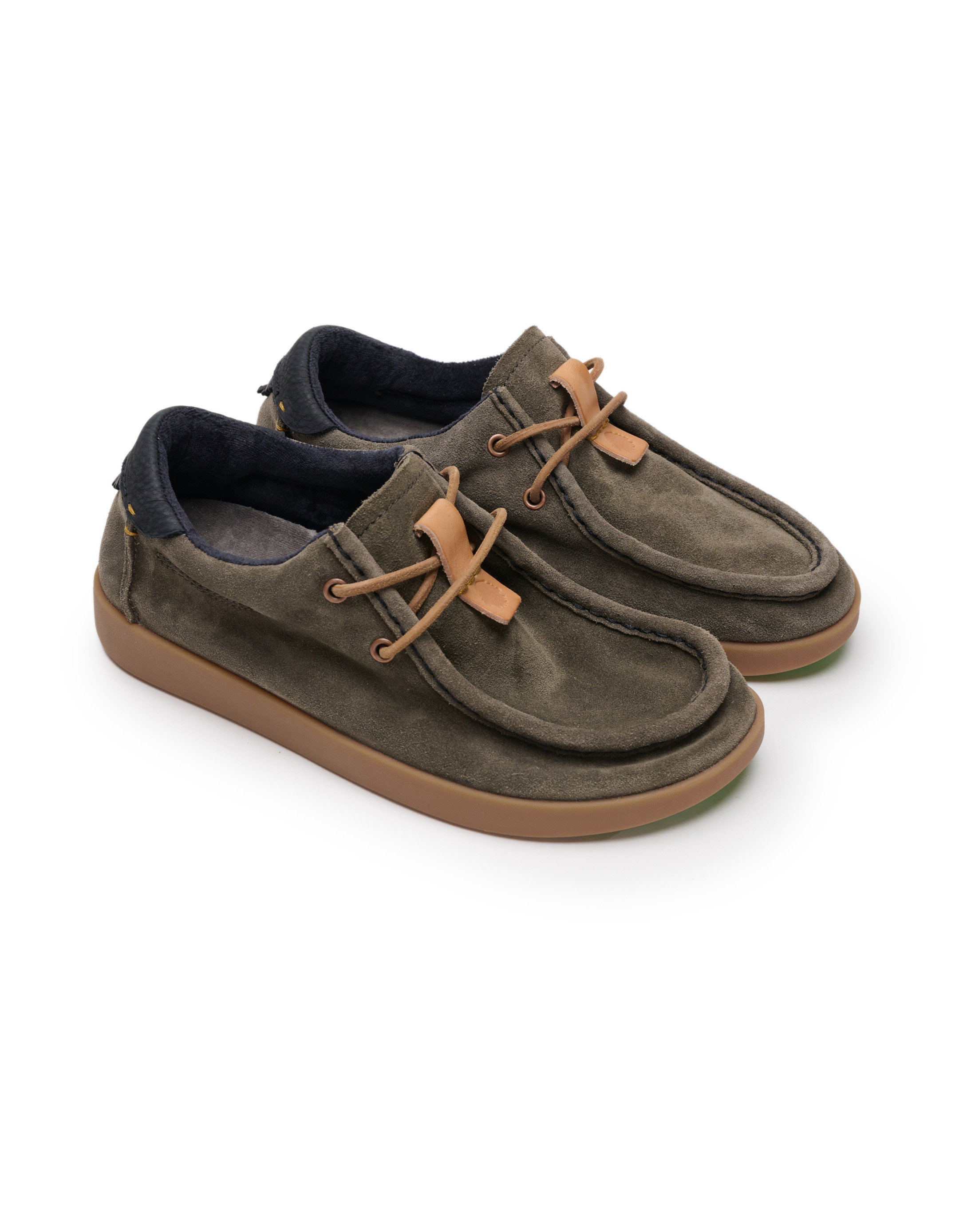 נעלי גברים - Satorisan - מוקסינים מזמש KWAHU - חאקי1