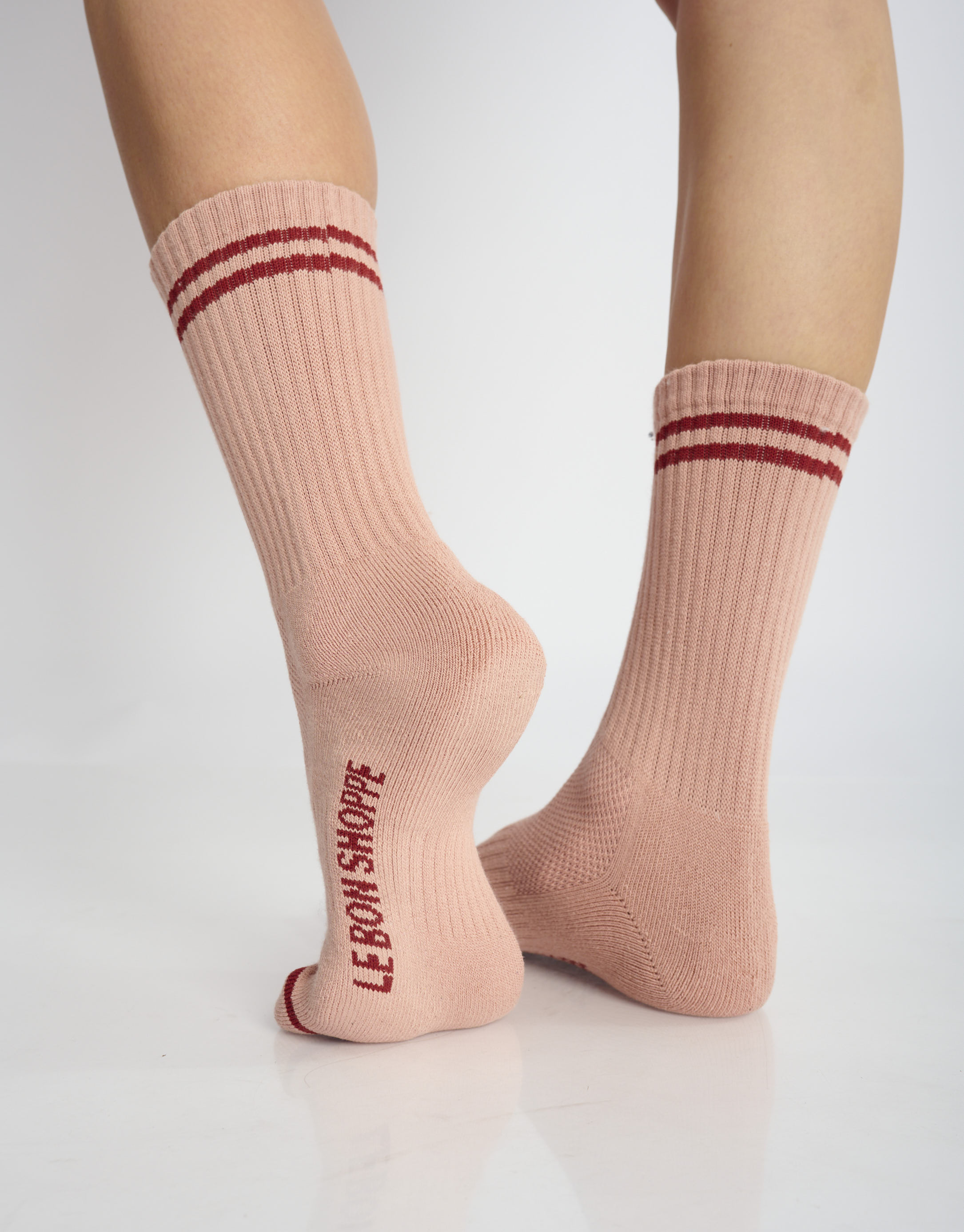 נעלי נשים - Le Bon Shoppe - גרביים BOYFRIEND - ורוד2