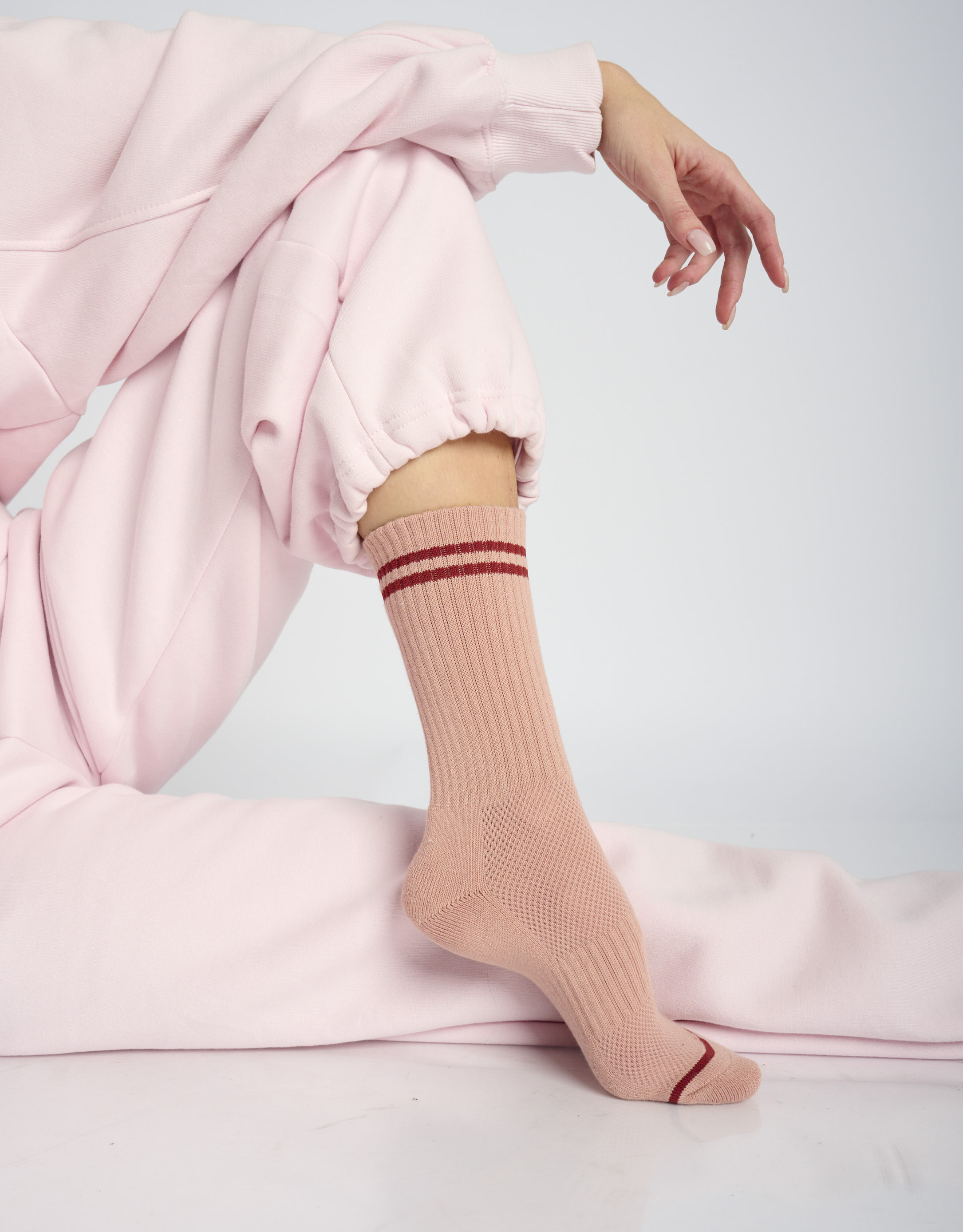 נעלי נשים - Le Bon Shoppe - גרביים BOYFRIEND - ורוד3