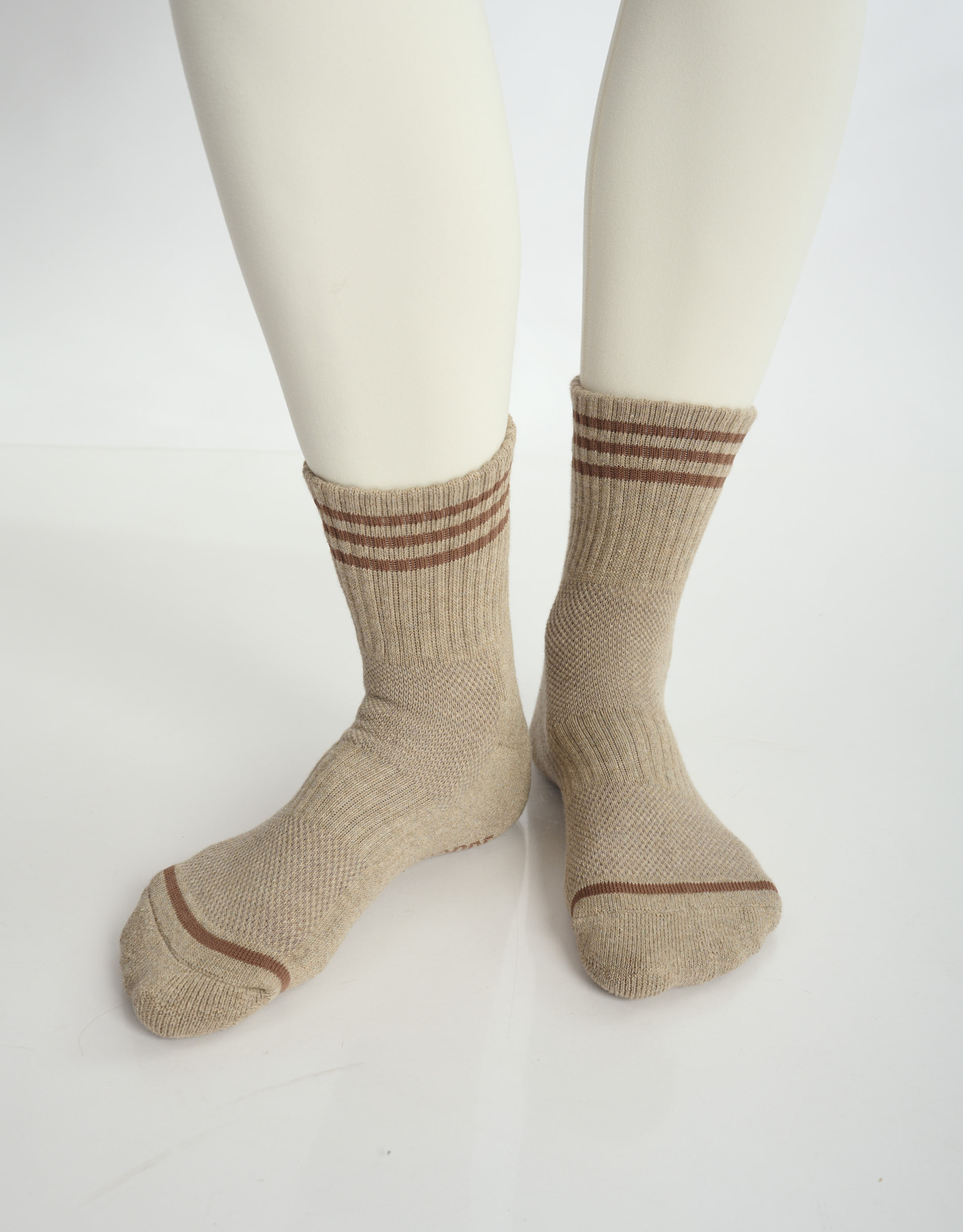 נעלי נשים - Le Bon Shoppe - גרביים GIRLFRIEND - חום בהיר1