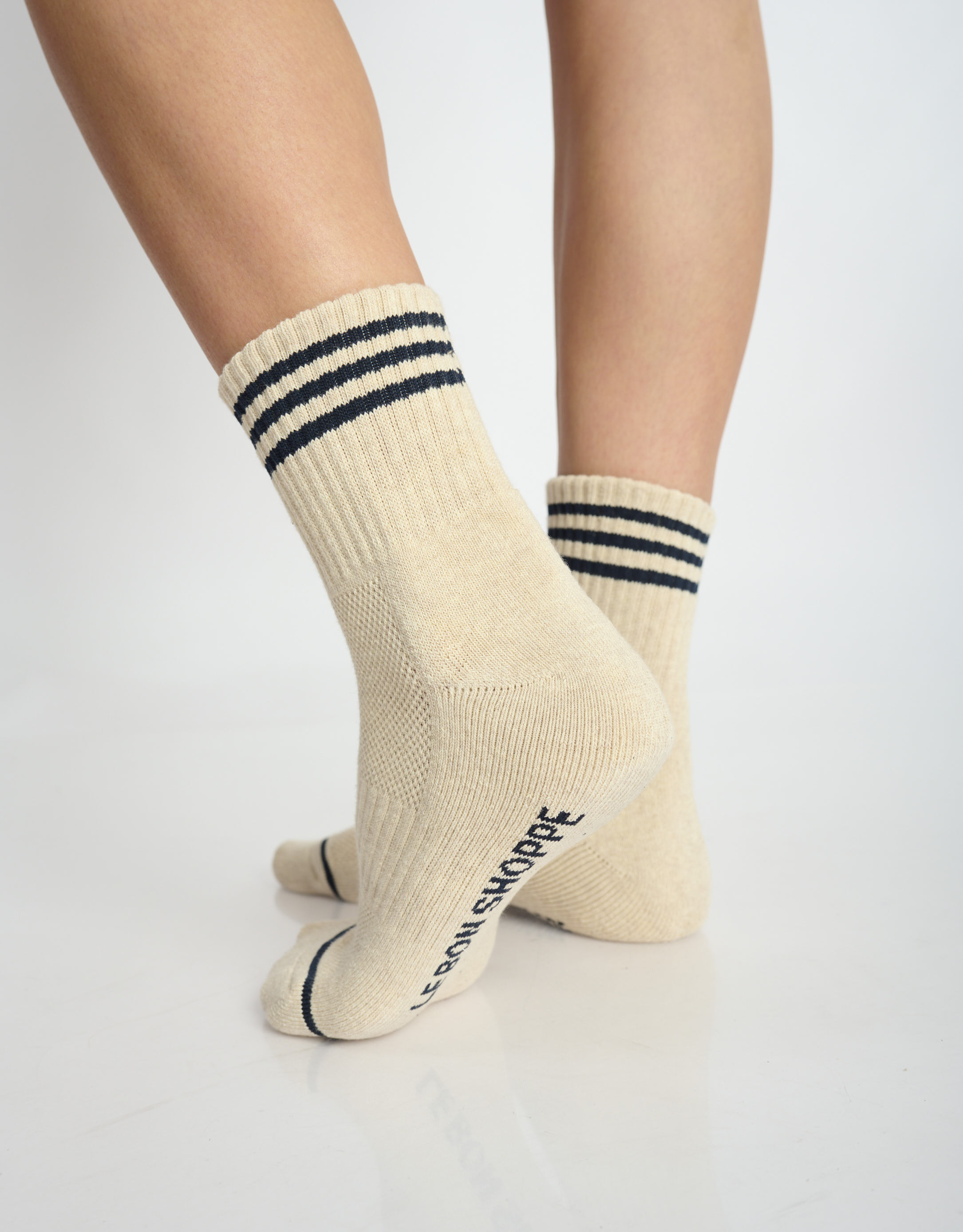 נעלי נשים - Le Bon Shoppe - גרביים GIRLFRIEND - בז'1