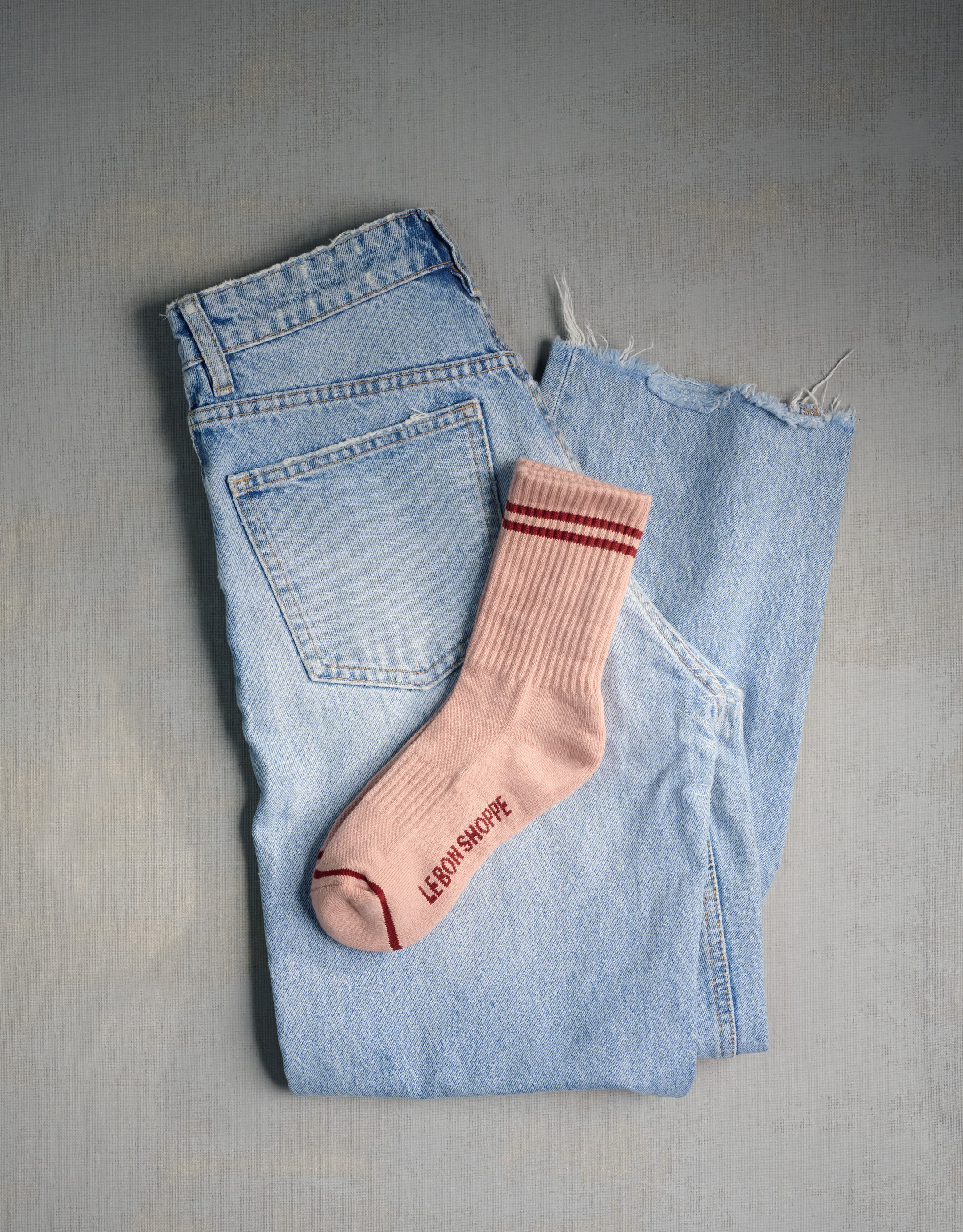 נעלי נשים - Le Bon Shoppe - גרביים BOYFRIEND - ורוד1