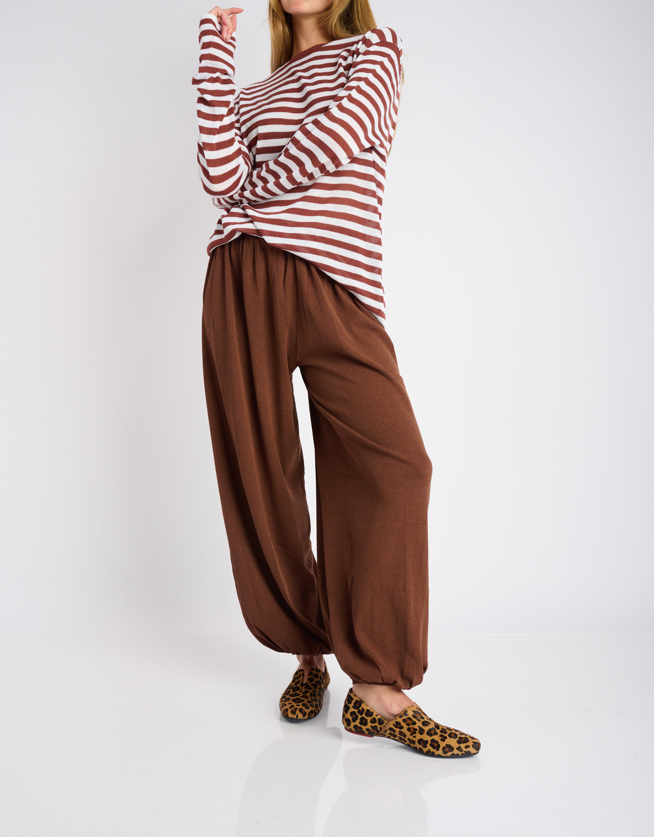 נעלי נשים - Yuko Imanishi - נעלי עור שטוחות AZU - נמר2