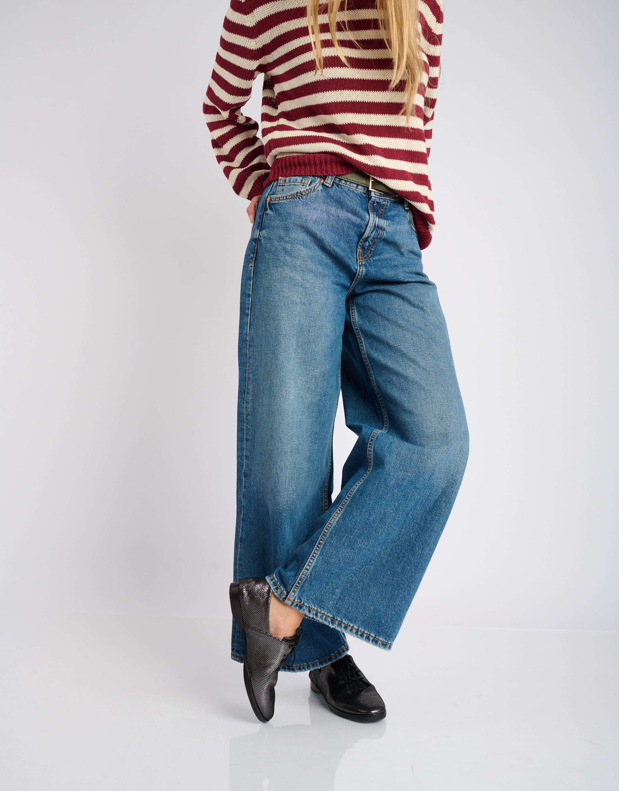 נעלי נשים - Yuko Imanishi - נעליים שטוחות FUKU - אפור מטאלי2