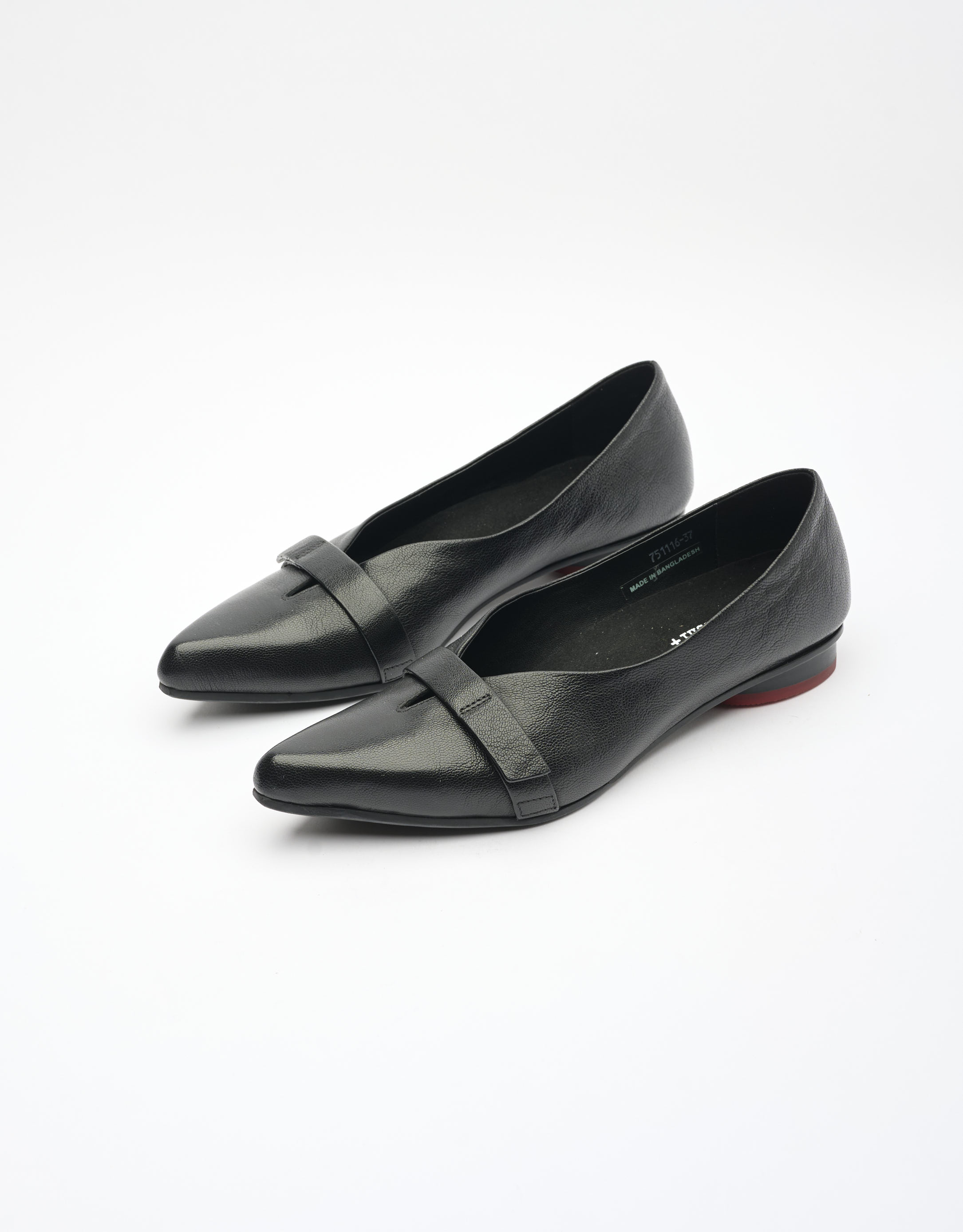 נעלי נשים - Yuko Imanishi - נעלי סירה שטוחות SASA - שחור3