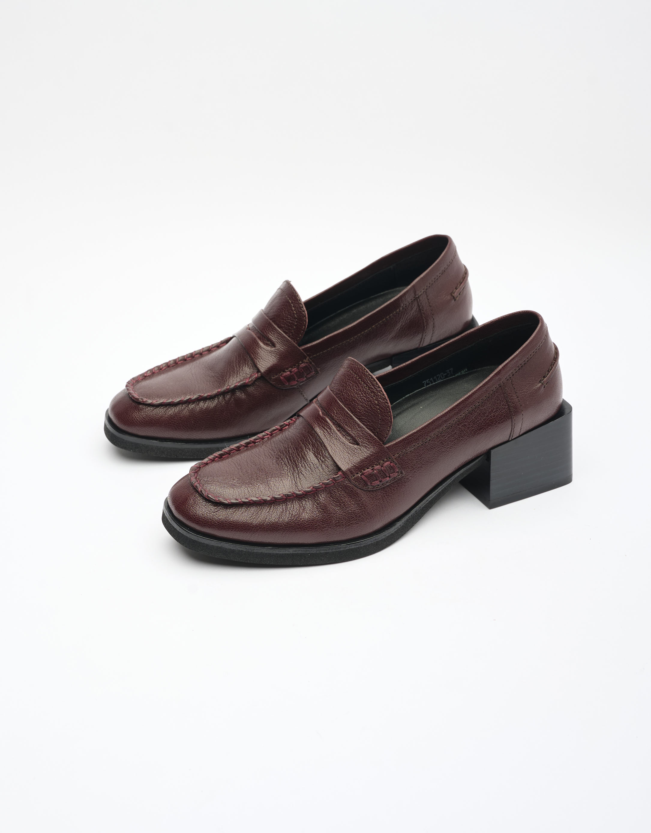 נעלי נשים - Yuko Imanishi - נעלי מוקסין RIRI - בורדו2