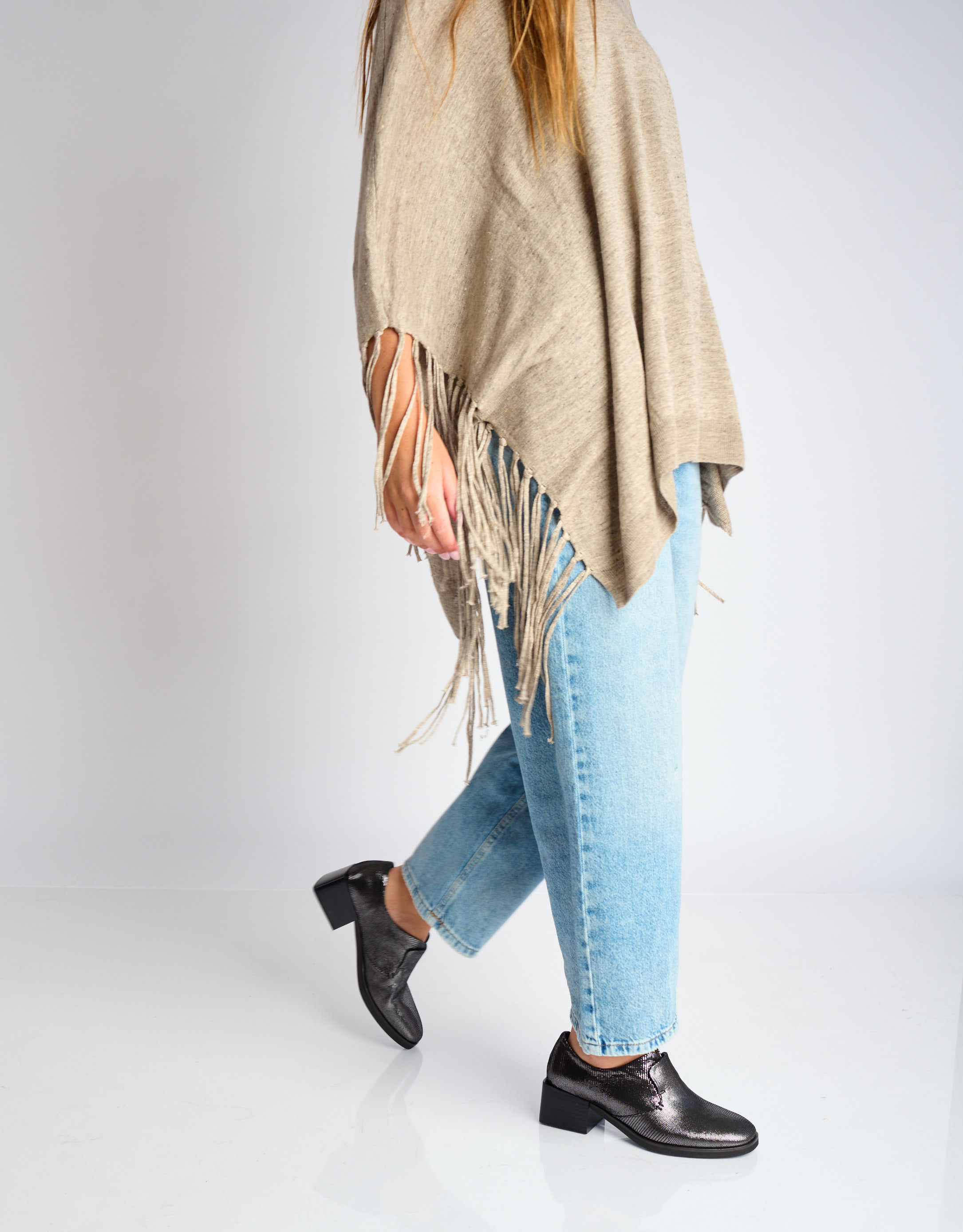 נעלי נשים - Yuko Imanishi - נעליים SHIO - אפור מטאלי1