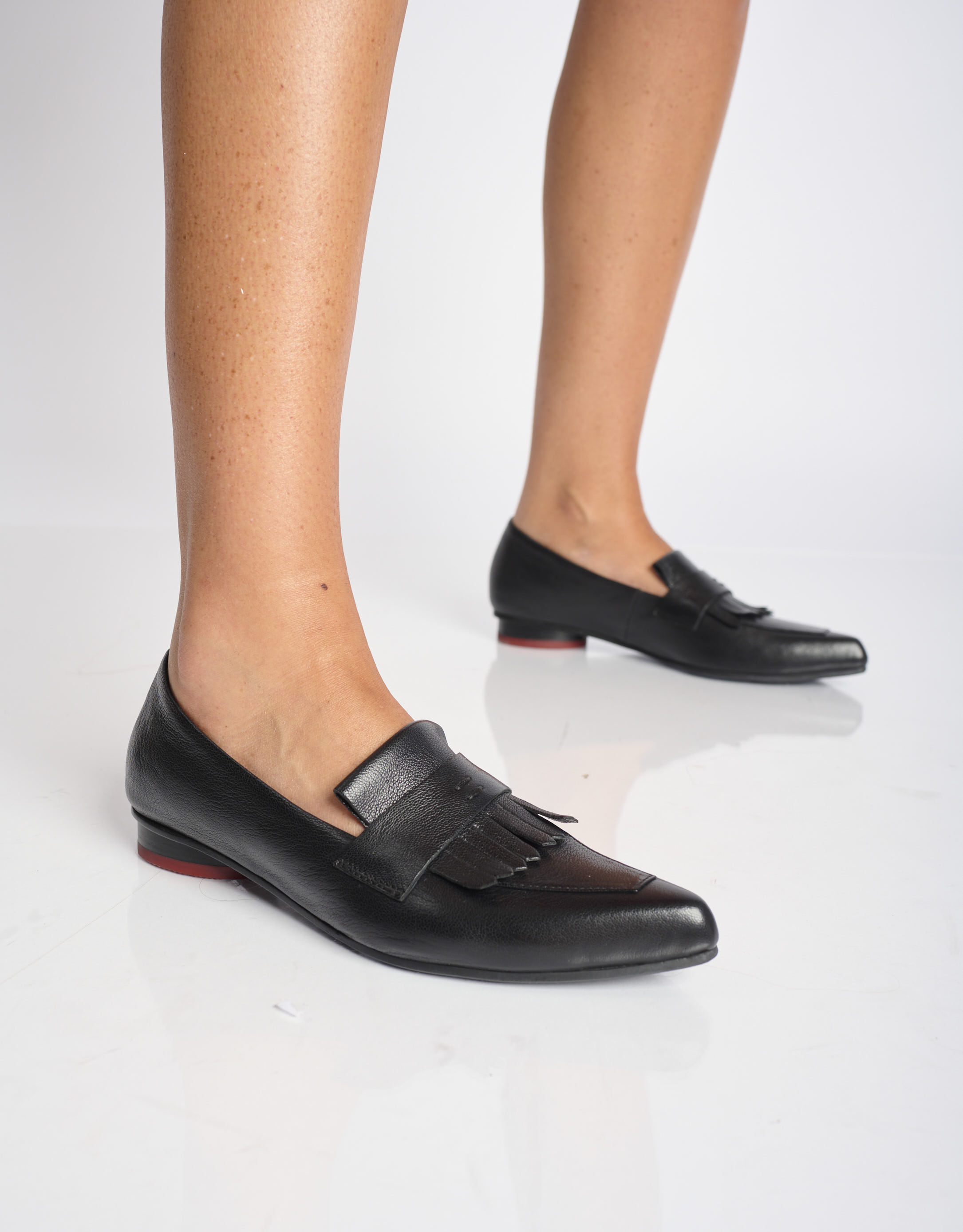 נעלי נשים - Yuko Imanishi - נעלי סירה שטוחות COTONA - שחור2