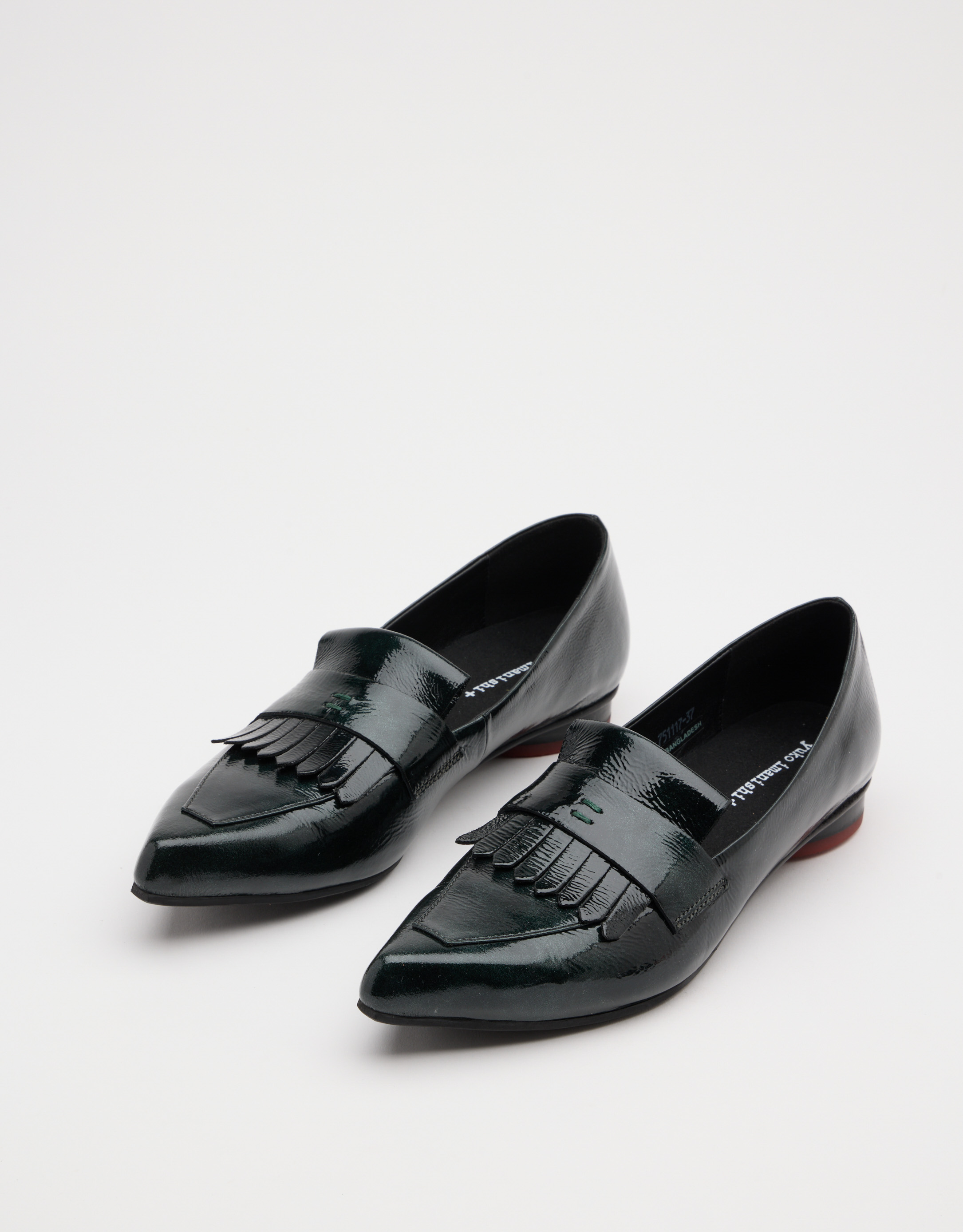 נעלי נשים - Yuko Imanishi - נעלי סירה מבריקות COTONA - ירוק2