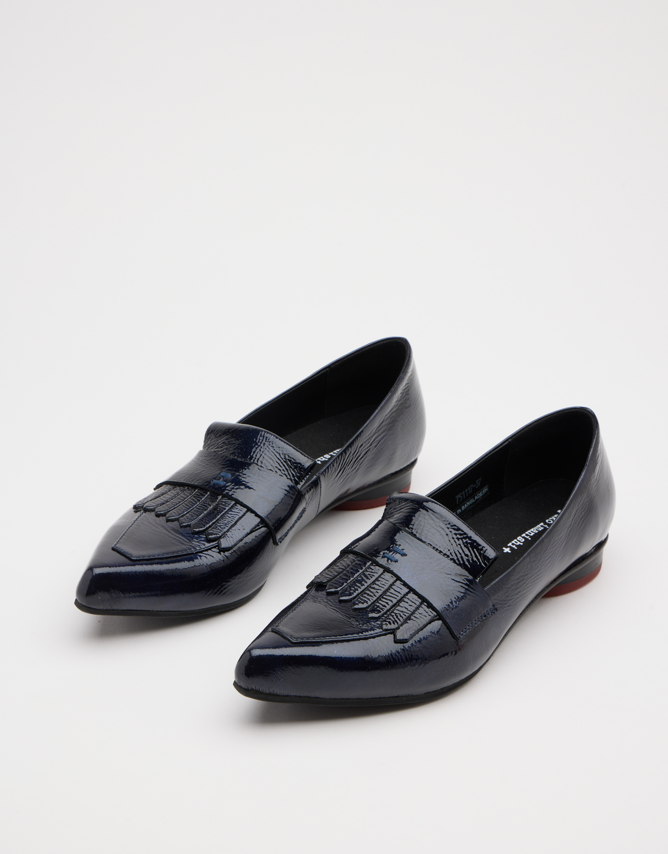 נעלי נשים - Yuko Imanishi - נעלי סירה מבריקות COTONA - כחול4