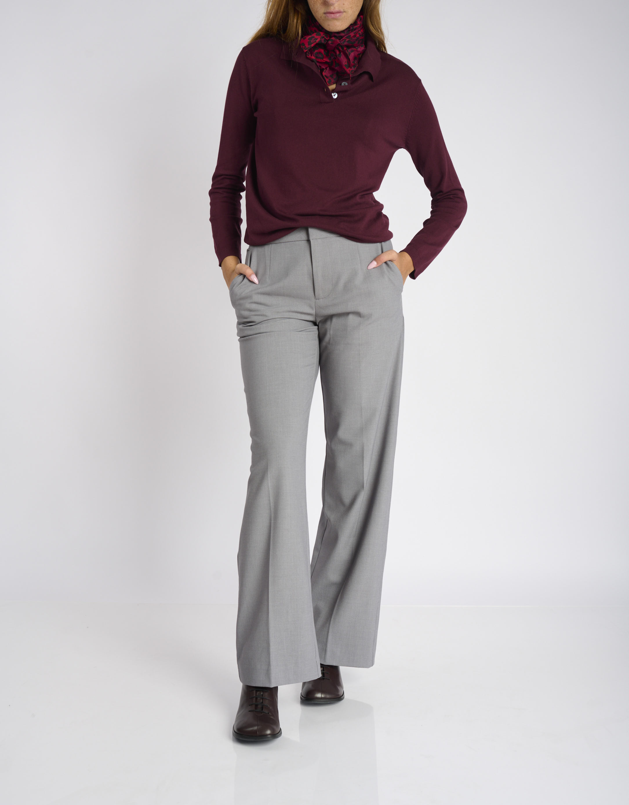 נעלי נשים - Yuko Imanishi - מגפוני עקב ושרוכים KOU - חציל2