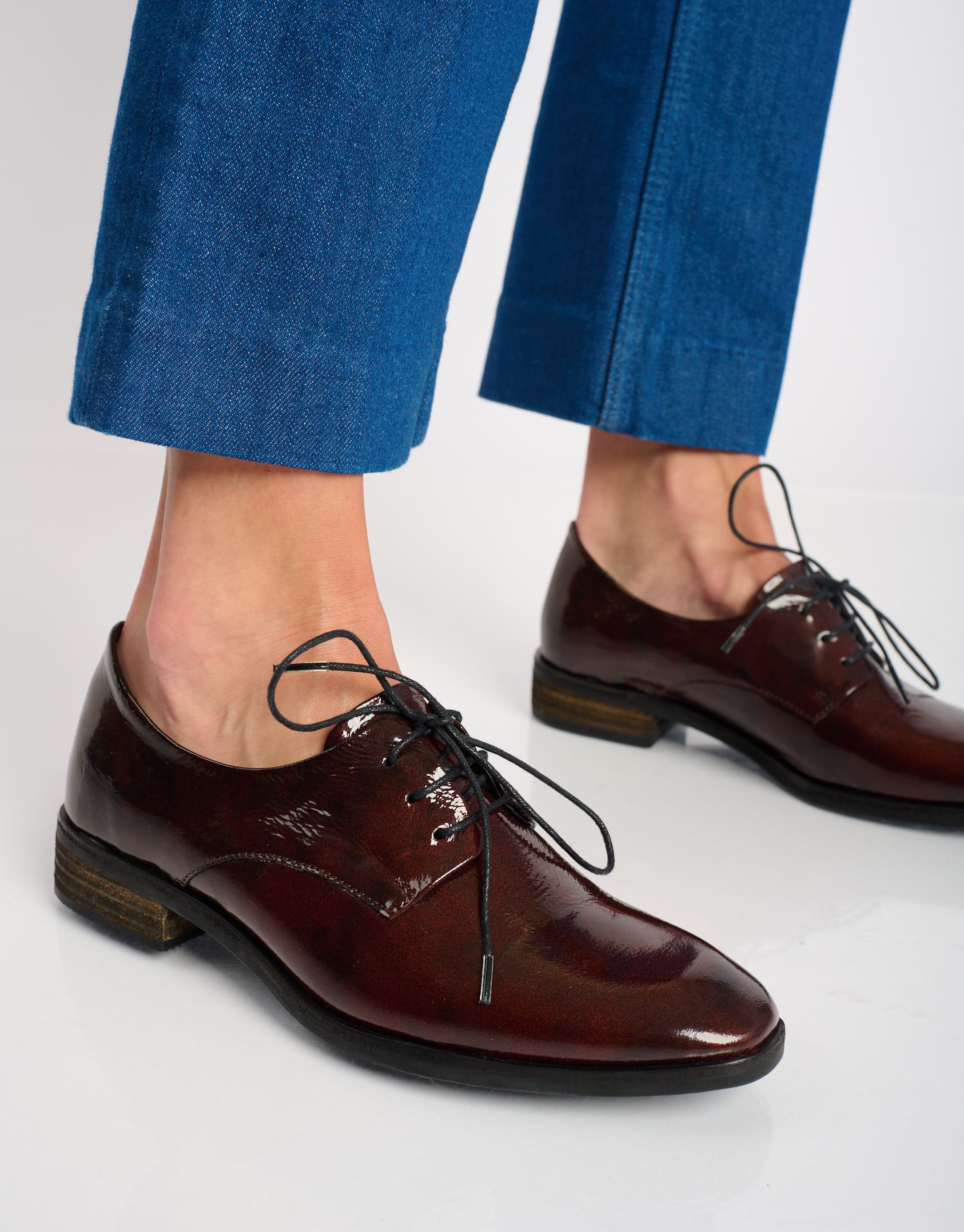 נעלי נשים - Yuko Imanishi - נעלי אוקספורד YUU - חום4