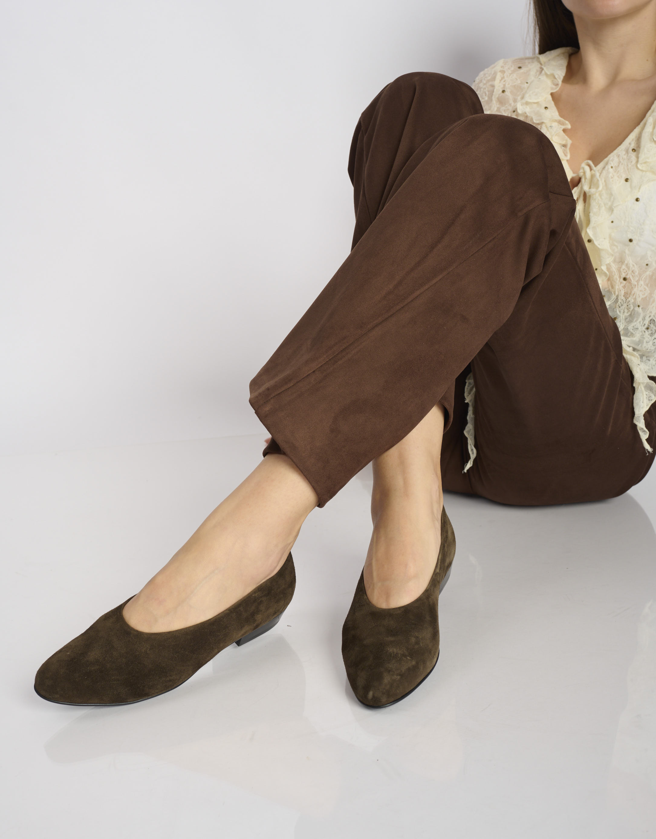 נעלי נשים - Jeffrey Campbell - נעלי סירה COLLENE - חום1