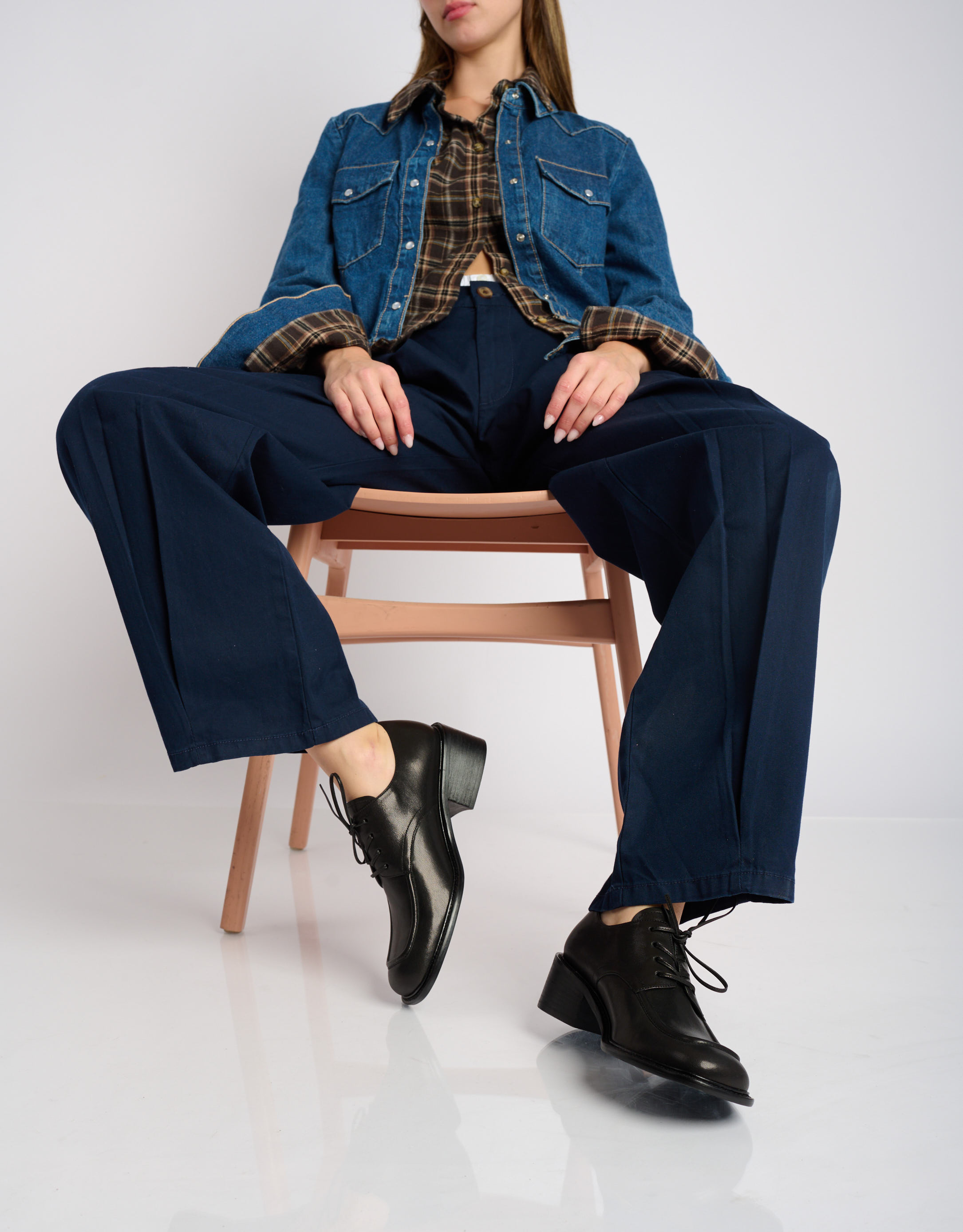 נעלי נשים - Jeffrey Campbell - נעליים עם שרוכים DETROIT - שחור3