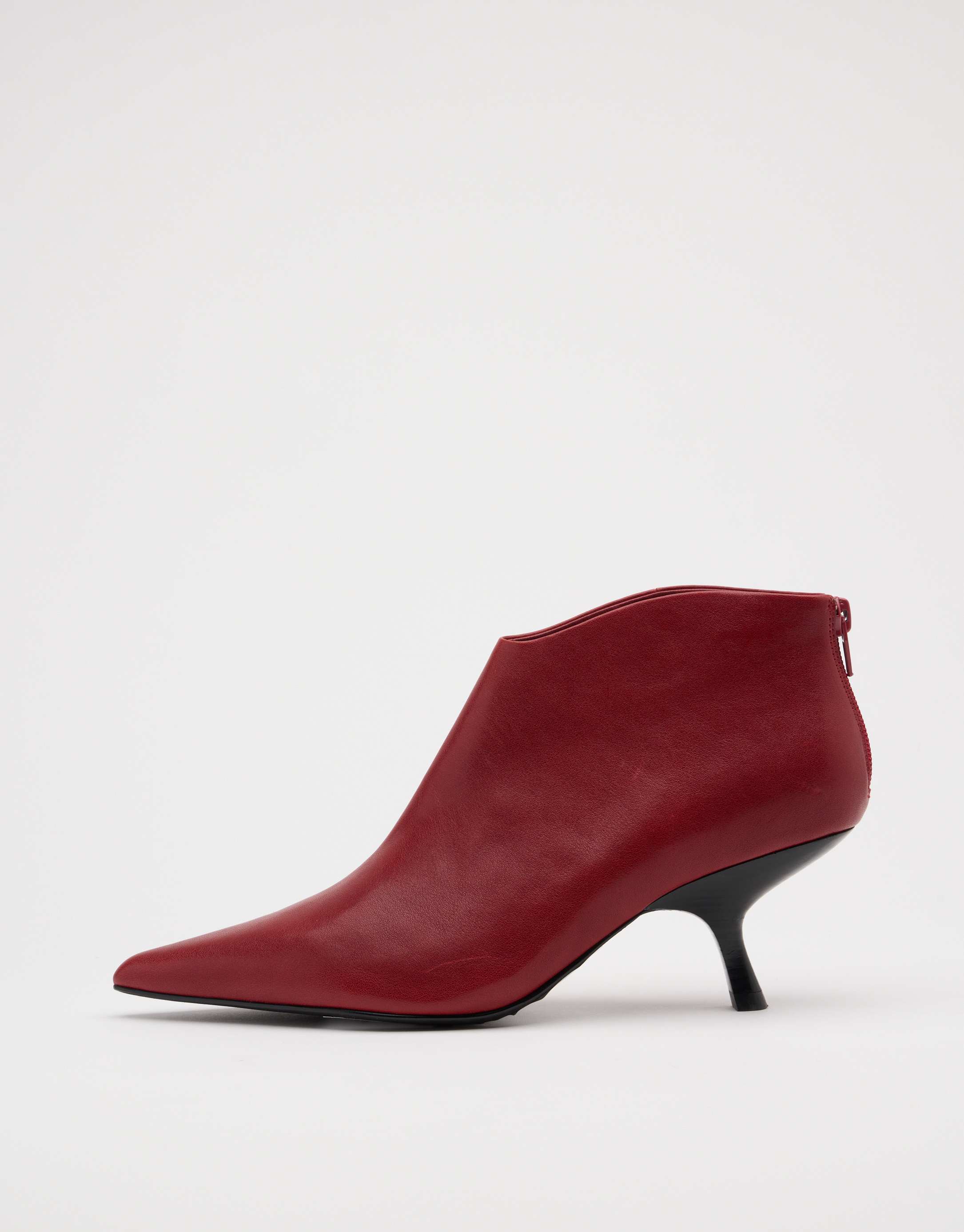 נעלי נשים - Jeffrey Campbell - מגפוני עקב HOOKED - בורדו3