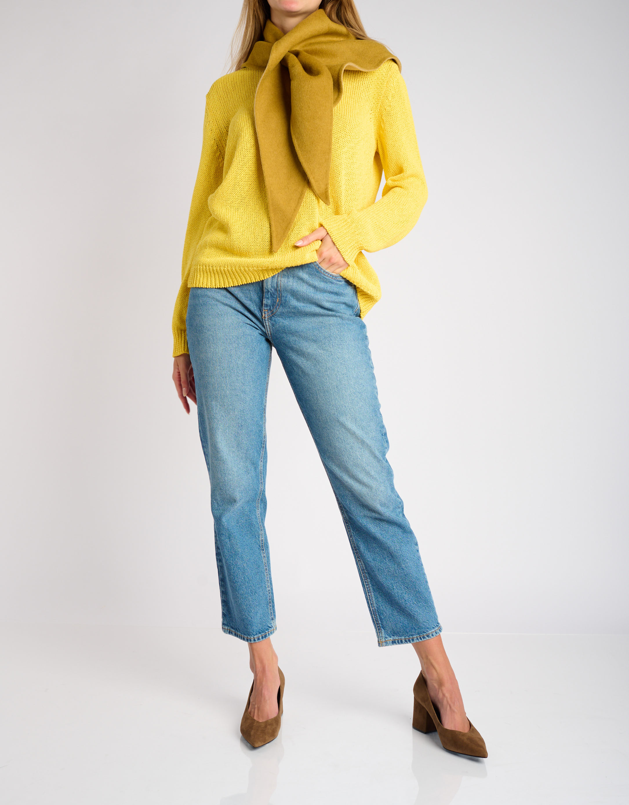 נעלי נשים - Jeffrey Campbell - נעלי סירה  HOURGLASS - חום3