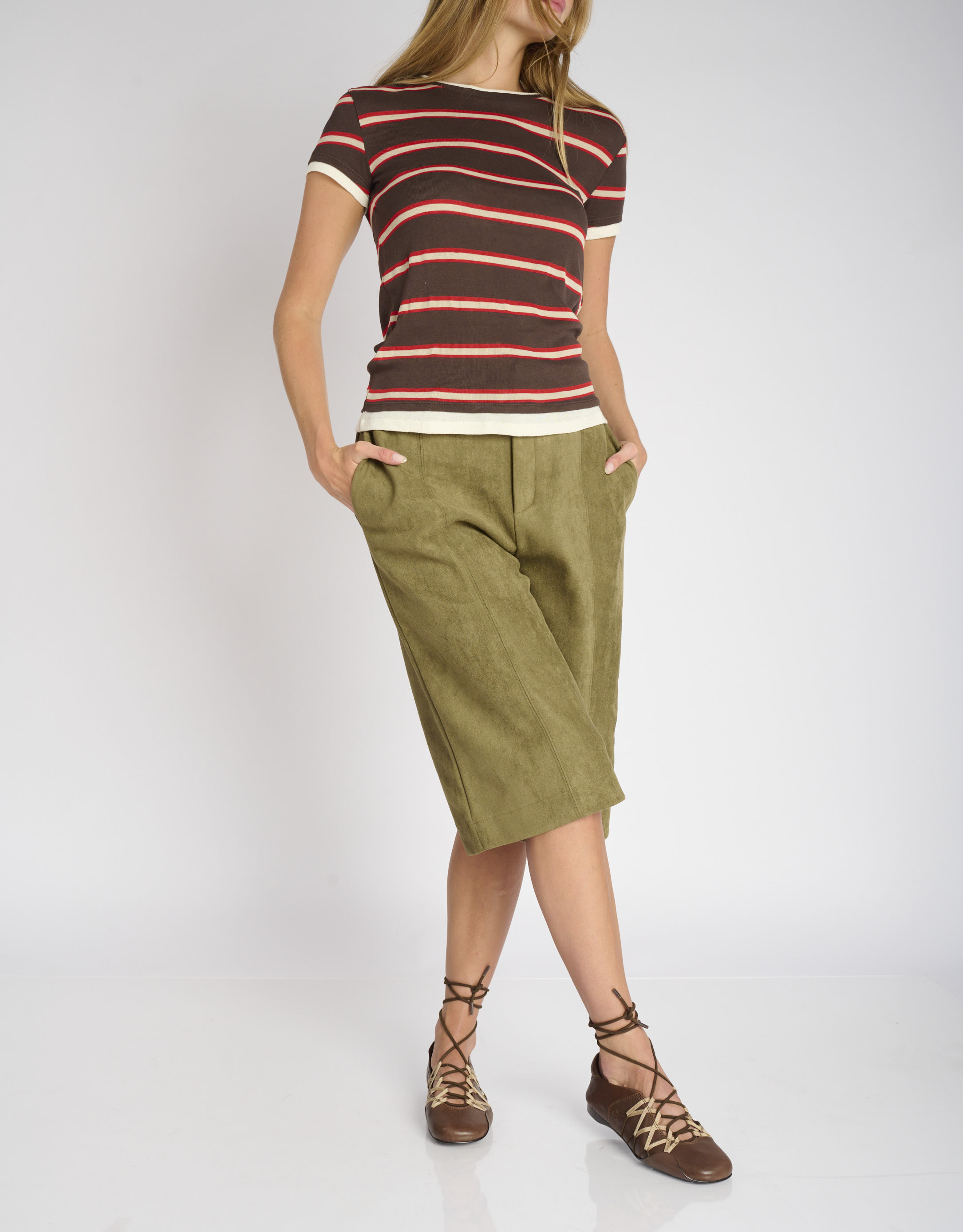 נעלי נשים - Jeffrey Campbell - נעליים שטוחות M-V-P - חום2