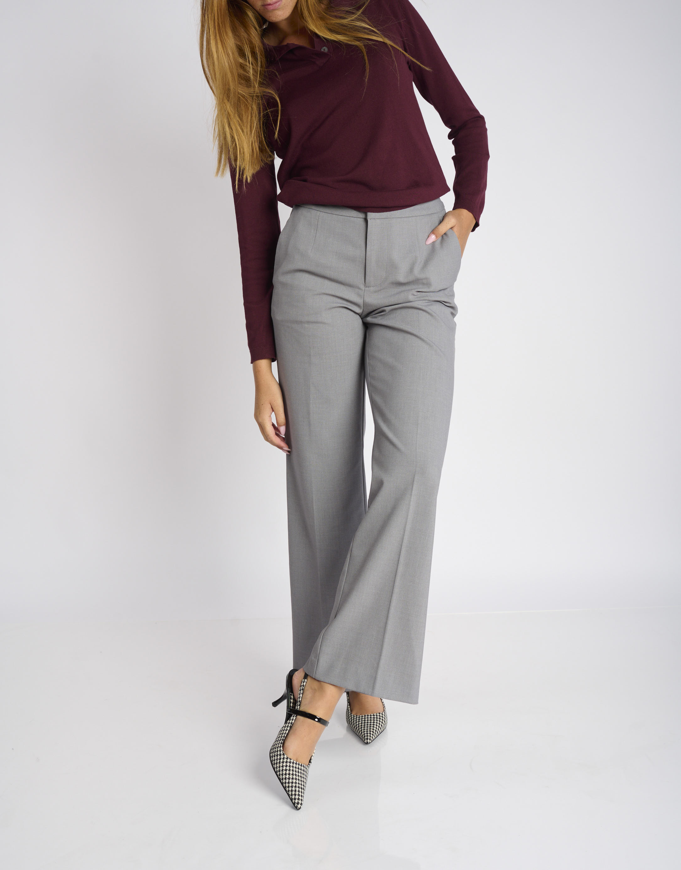 נעלי נשים - Jeffrey Campbell - נעלי סירה מבד TANYA - שחור לבן4