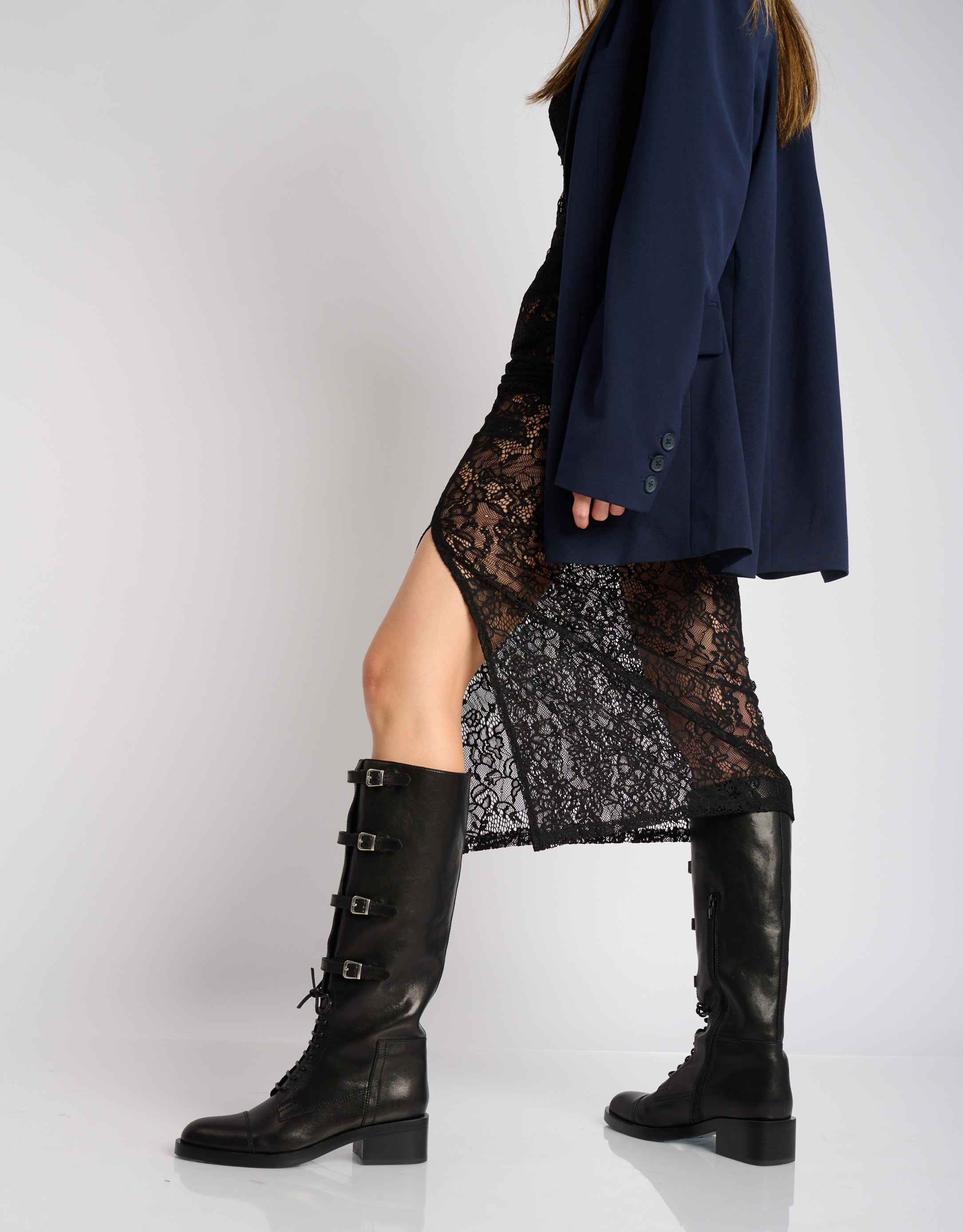 נעלי נשים - Jeffrey Campbell - מגפיים SHAMBLE - שחור1