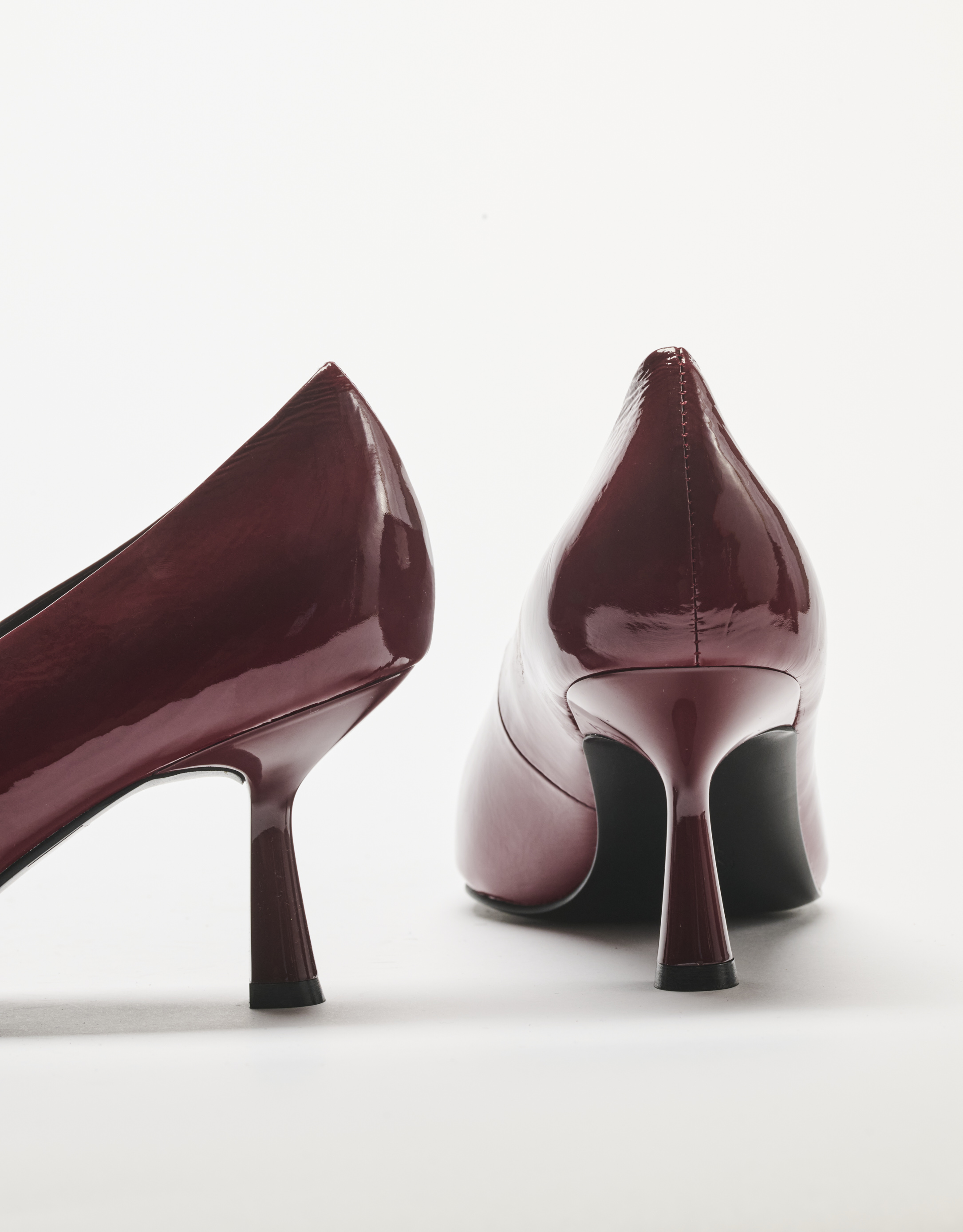 נעלי נשים - Bibi lou - נעלי סירה עקב גבוה TIARE - בורדו1