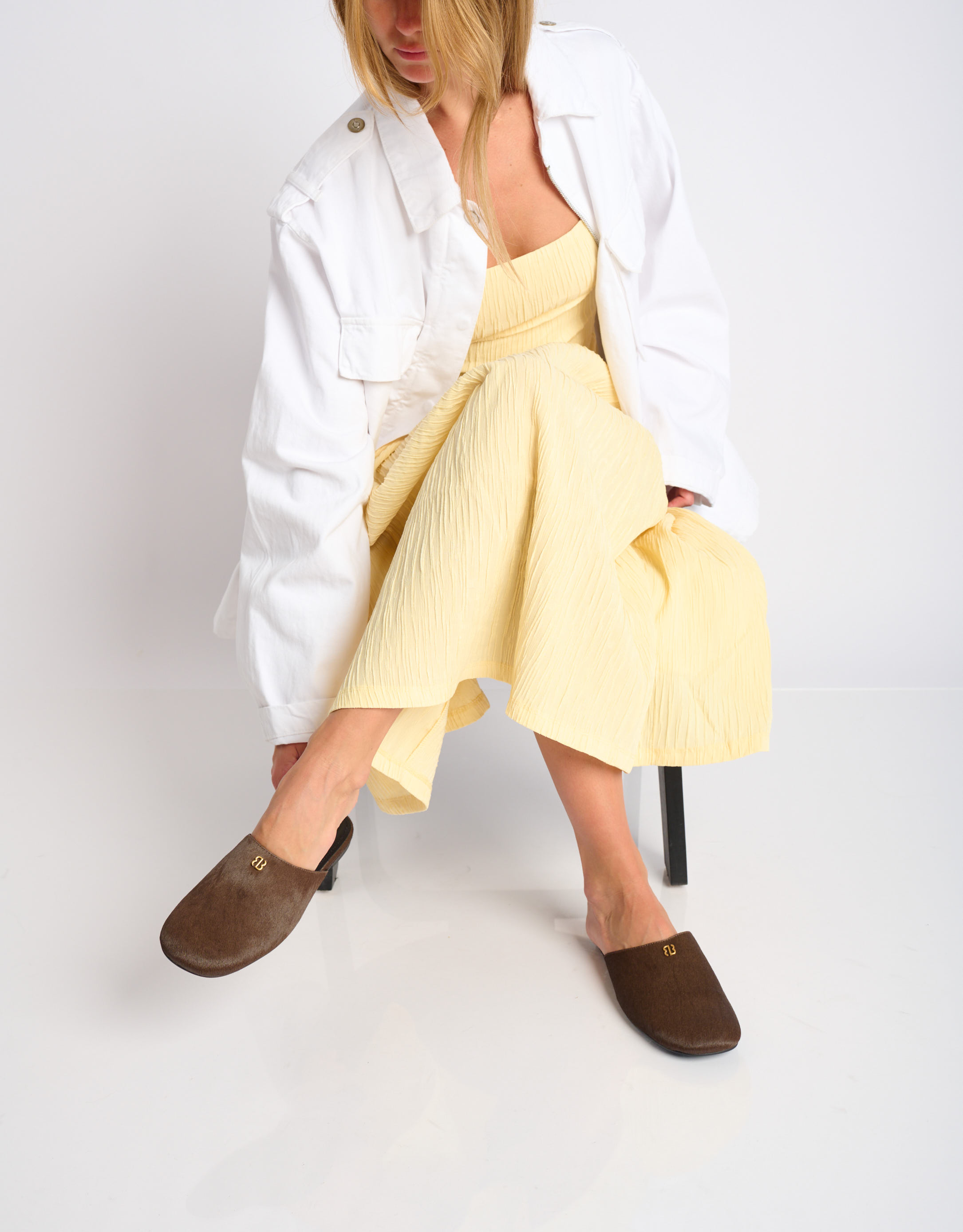 נעלי נשים - Bibi lou - כפכפים שטוחים MARANTA - חום כהה1