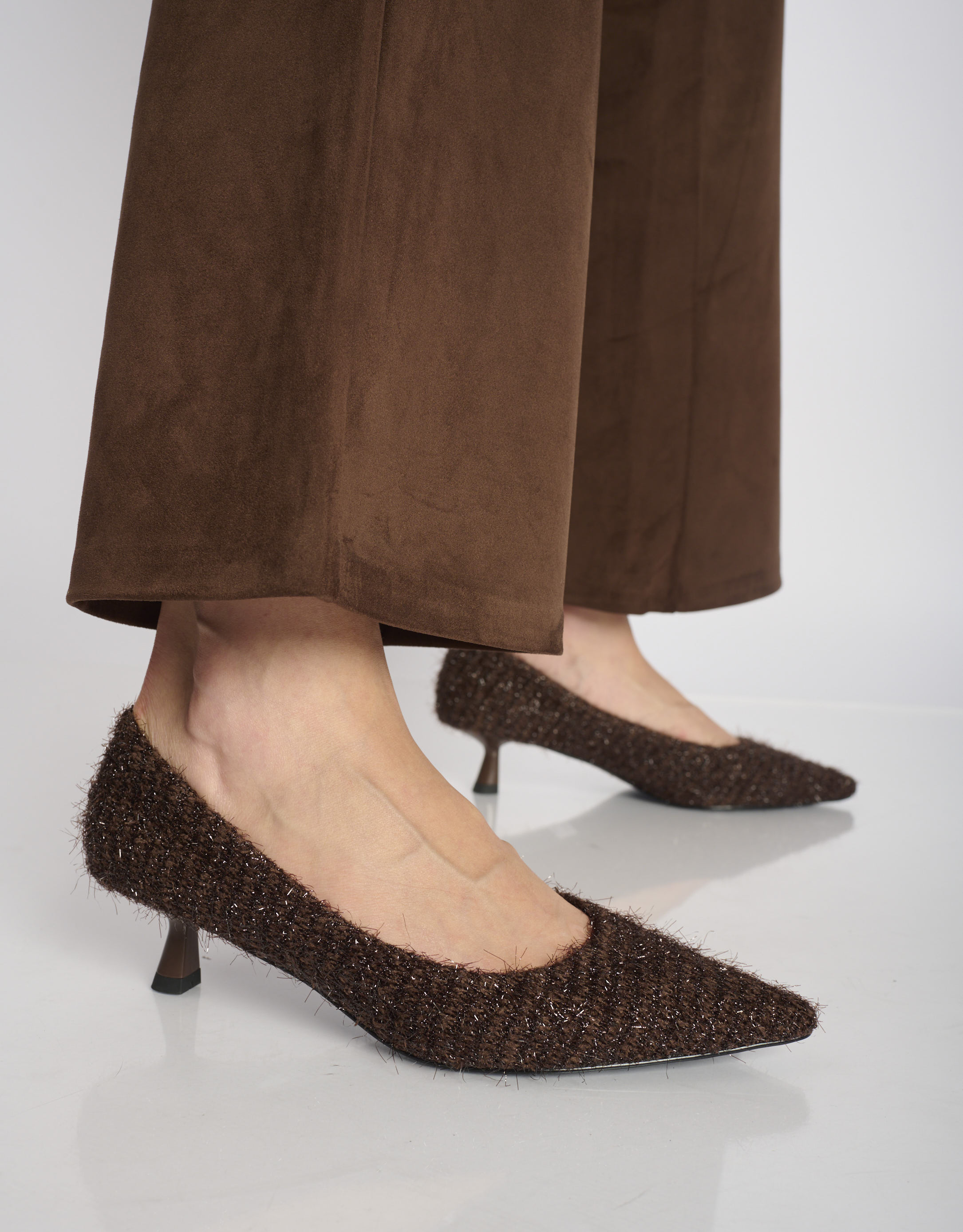 נעלי נשים - Bibi lou - נעלי סירה עם עקב LOBELIA - חום כהה2