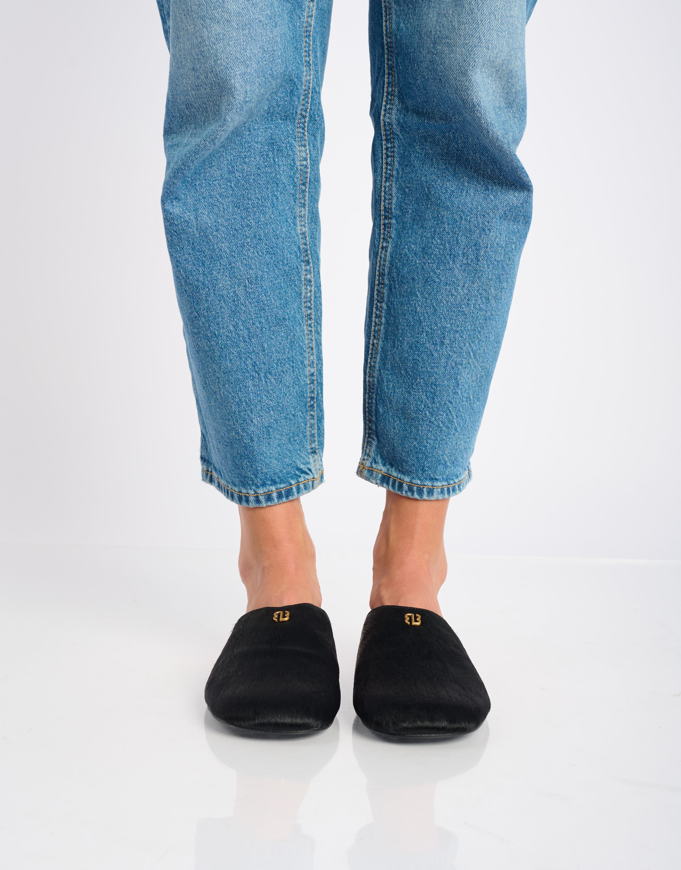 נעלי נשים - Bibi lou - כפכפים שטוחים MARANTA - שחור2