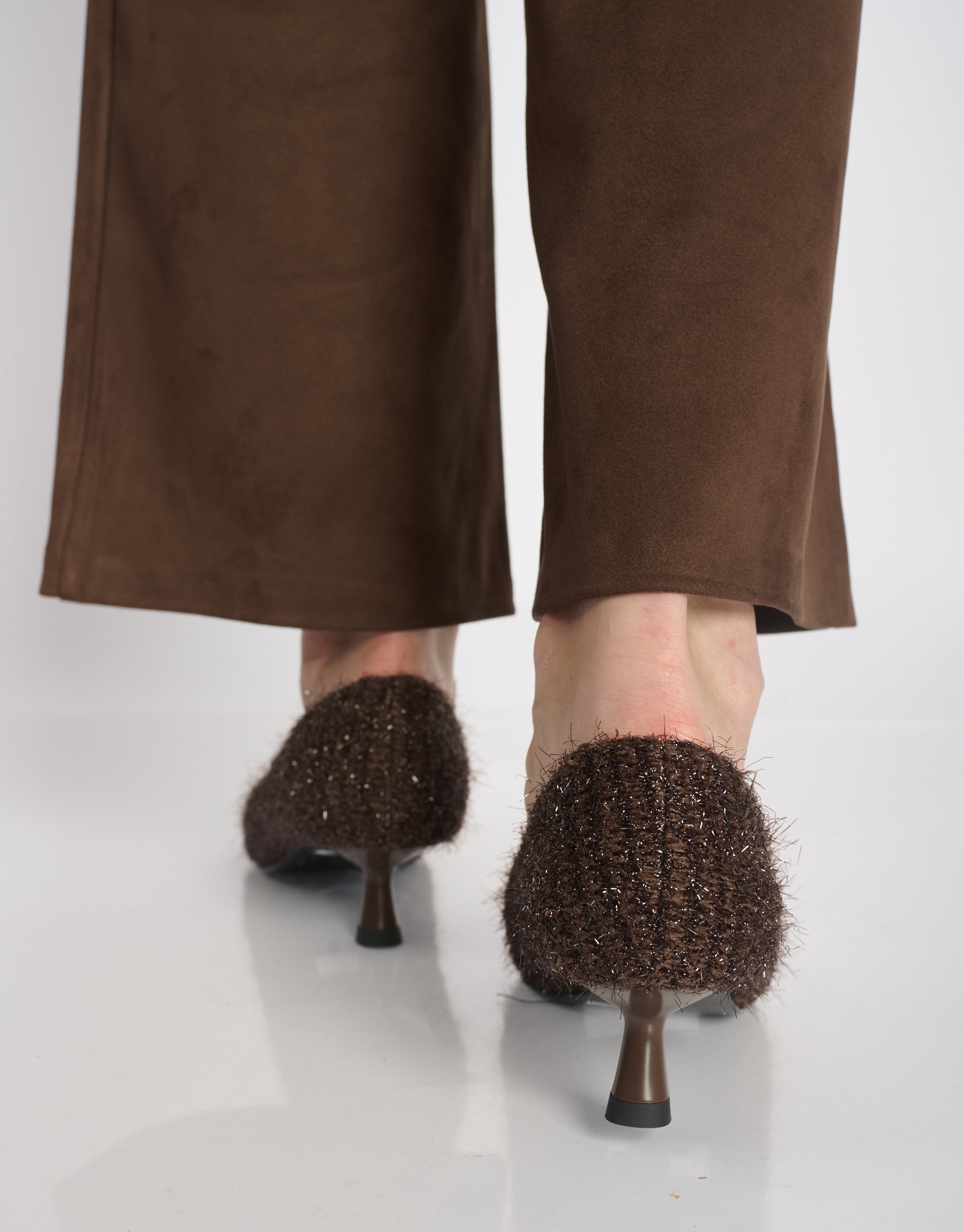 נעלי נשים - Bibi lou - נעלי סירה עם עקב LOBELIA - חום כהה3