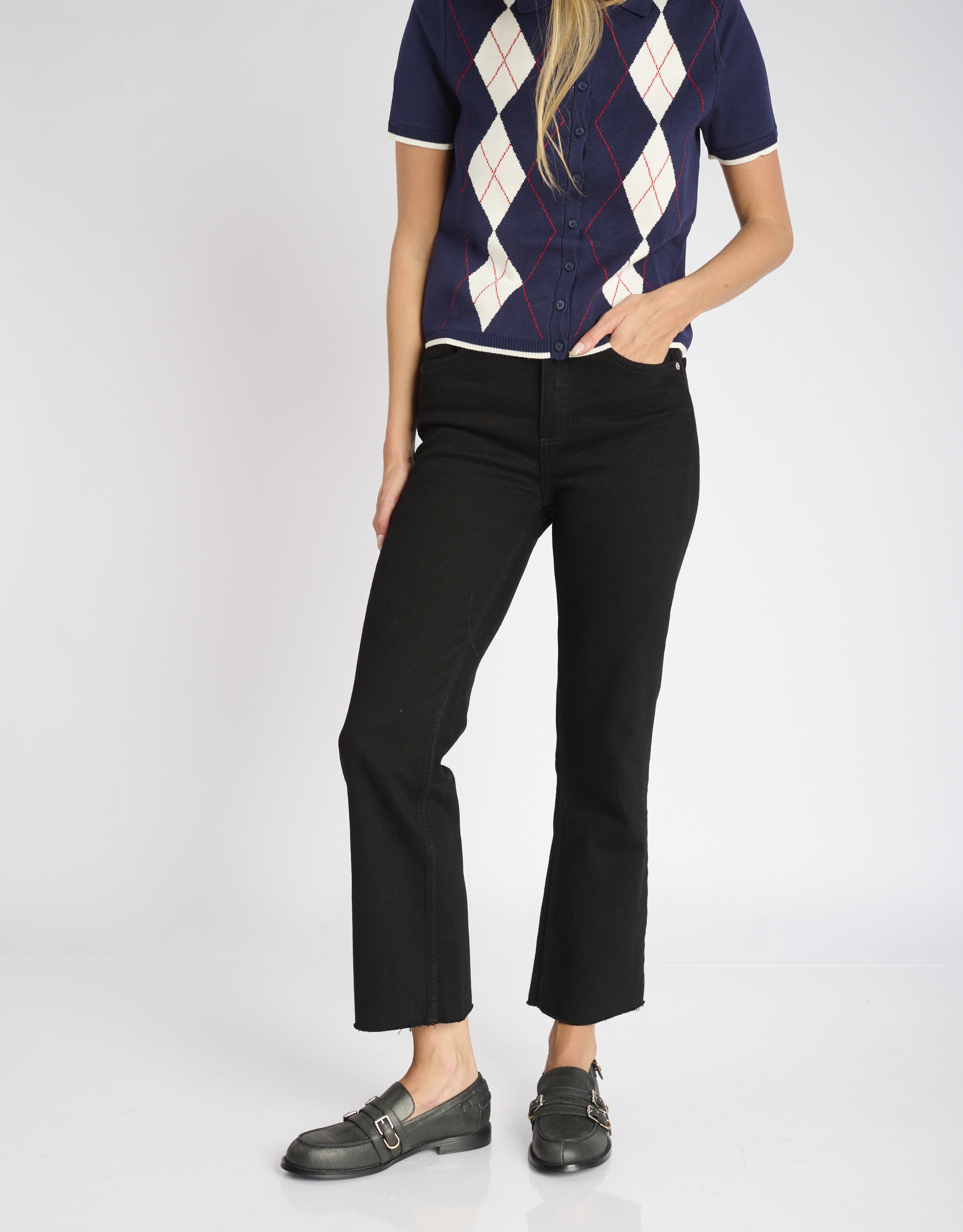 נעלי נשים - Bibi lou - נעלי מוקסין ANAIS - שחור1