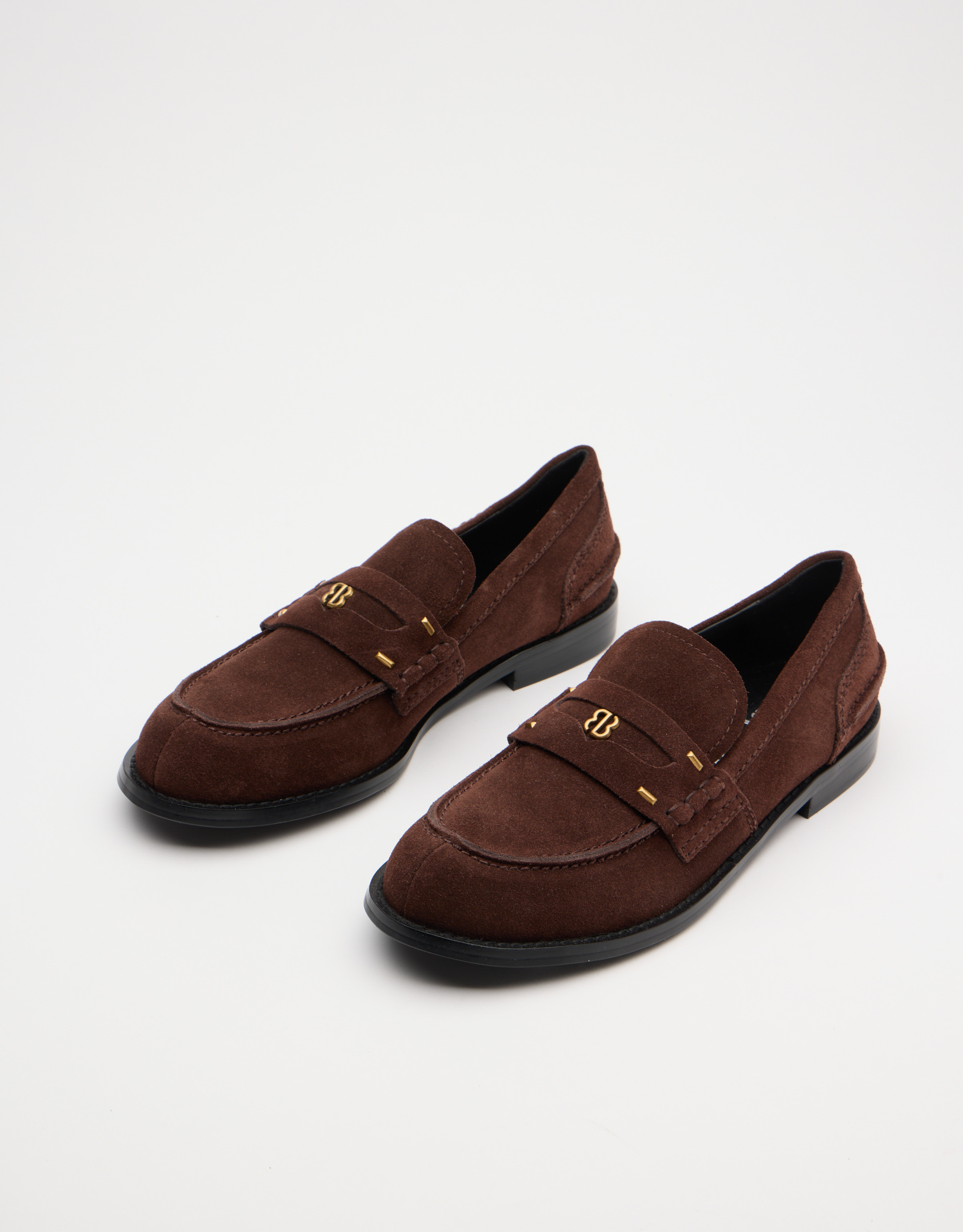 נעלי נשים - Bibi lou - נעלי מוקסין זמש DALIA - חום כהה2