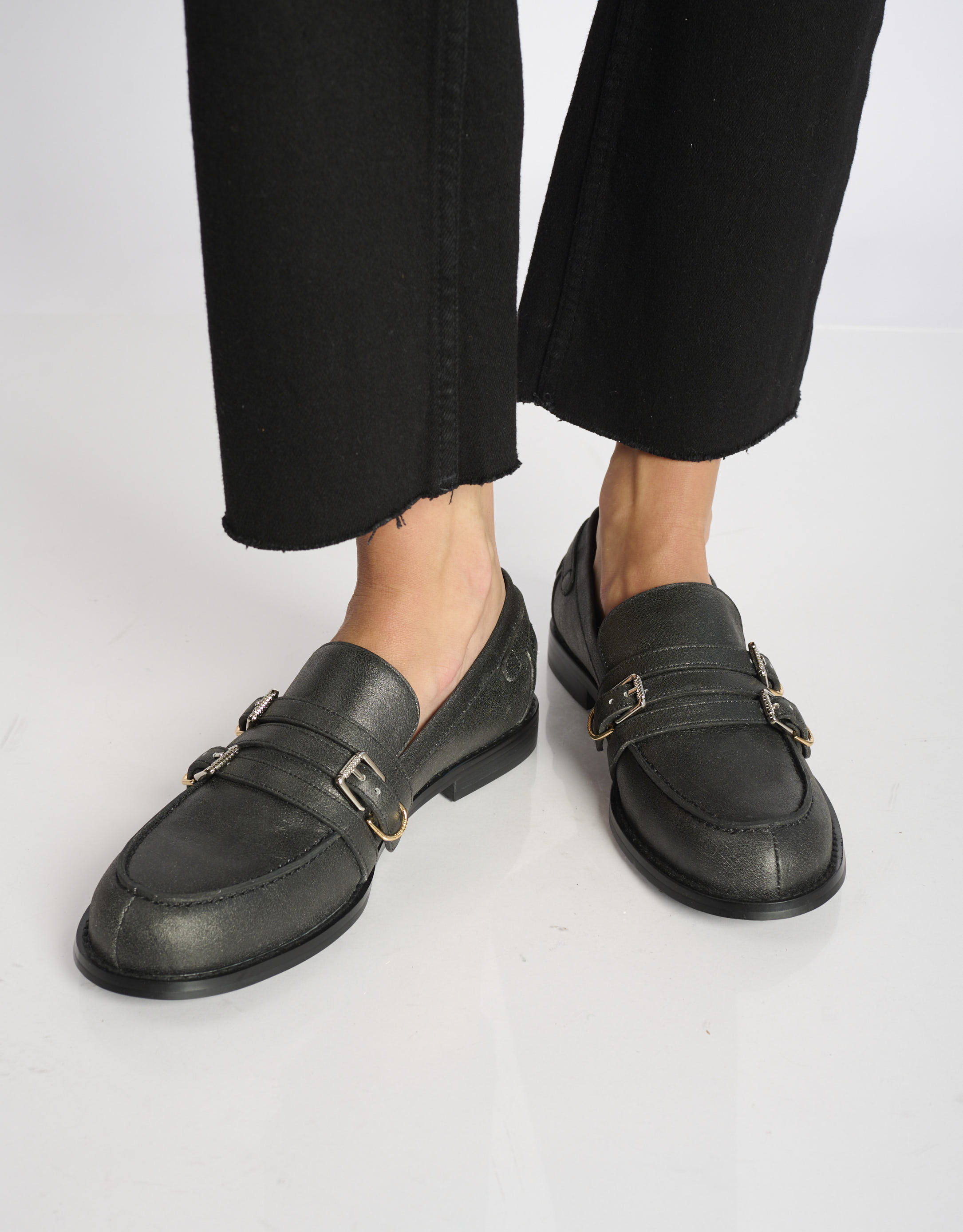 נעלי נשים - Bibi lou - נעלי מוקסין ANAIS - שחור2