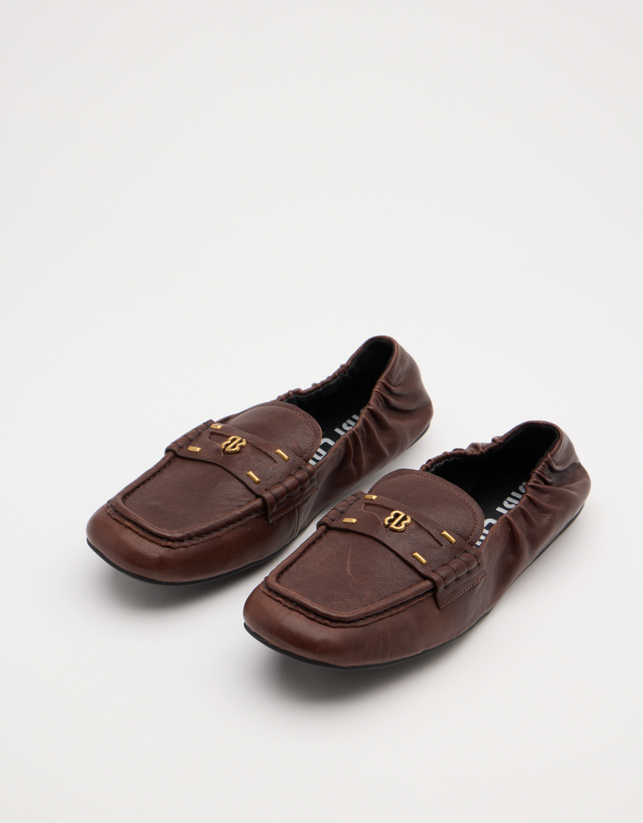 נעלי נשים - Bibi lou - נעלי מוקסין שטוחות DALIA - חום כהה2