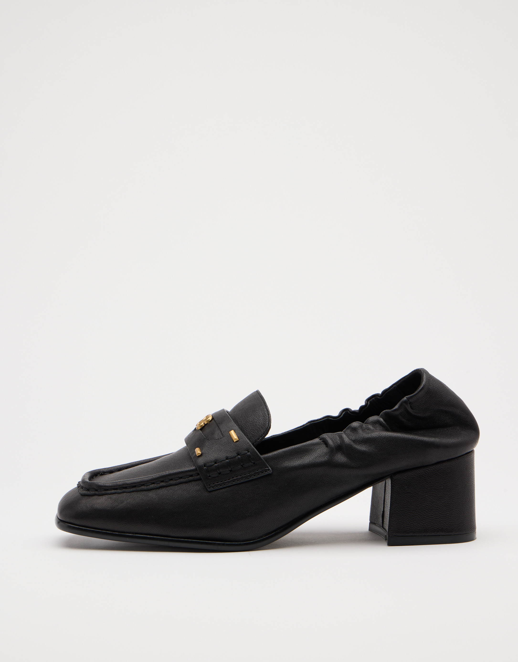 נעלי נשים - Bibi lou - נעלי מוקסין עם עקב DALIA - שחור3