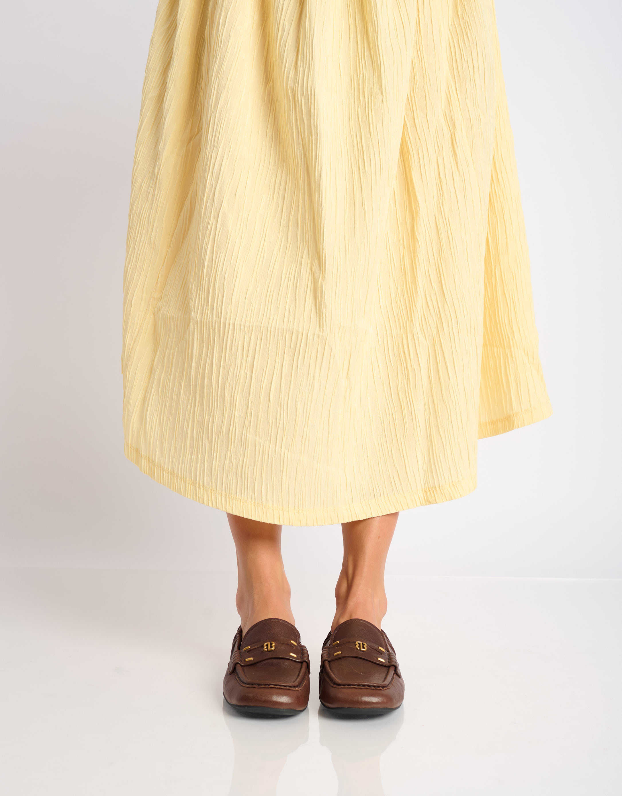 נעלי נשים - Bibi lou - נעלי מוקסין שטוחות DALIA - חום כהה3