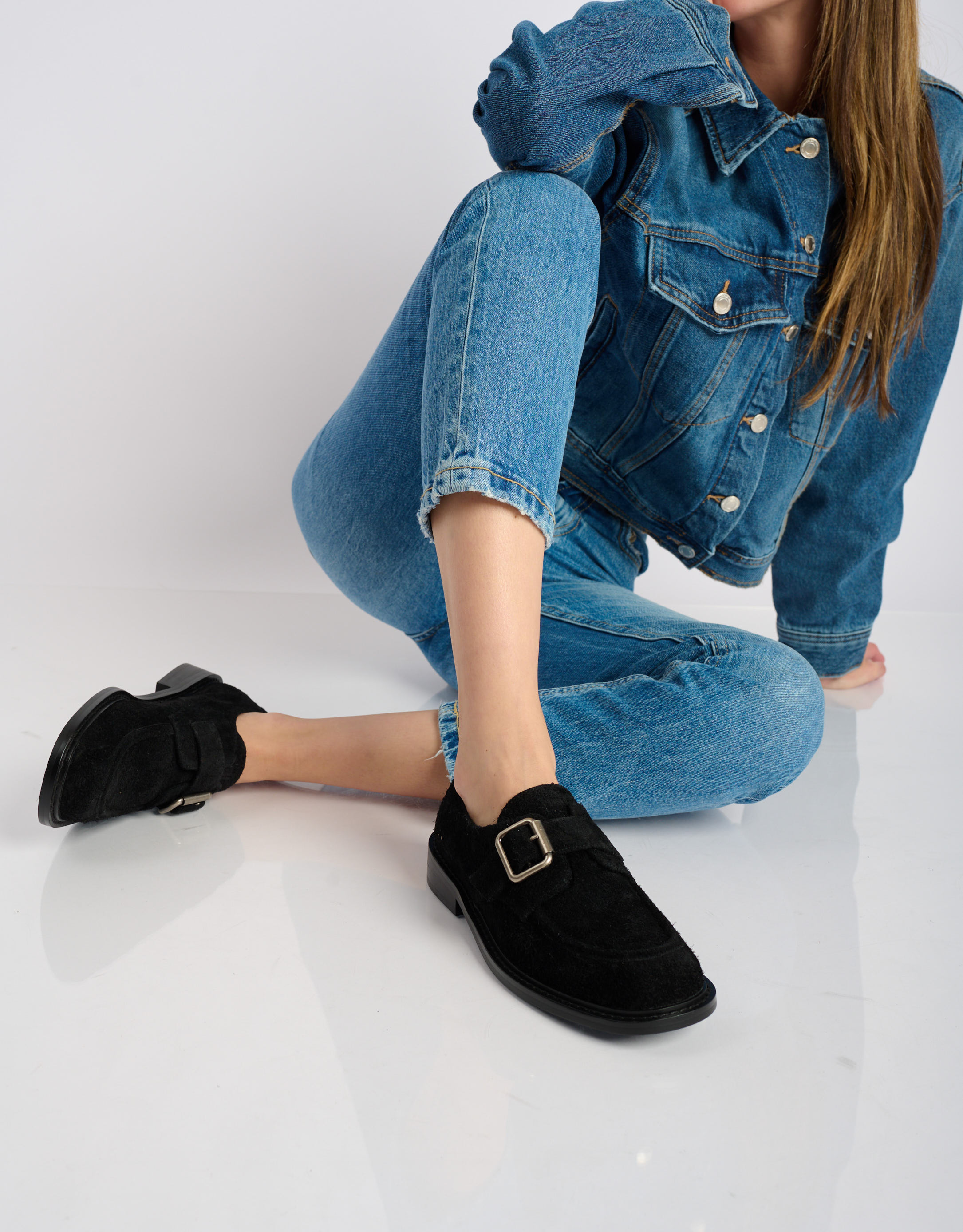 נעלי נשים - Bibi lou - נעלי מוקסין VEGA - שחור1