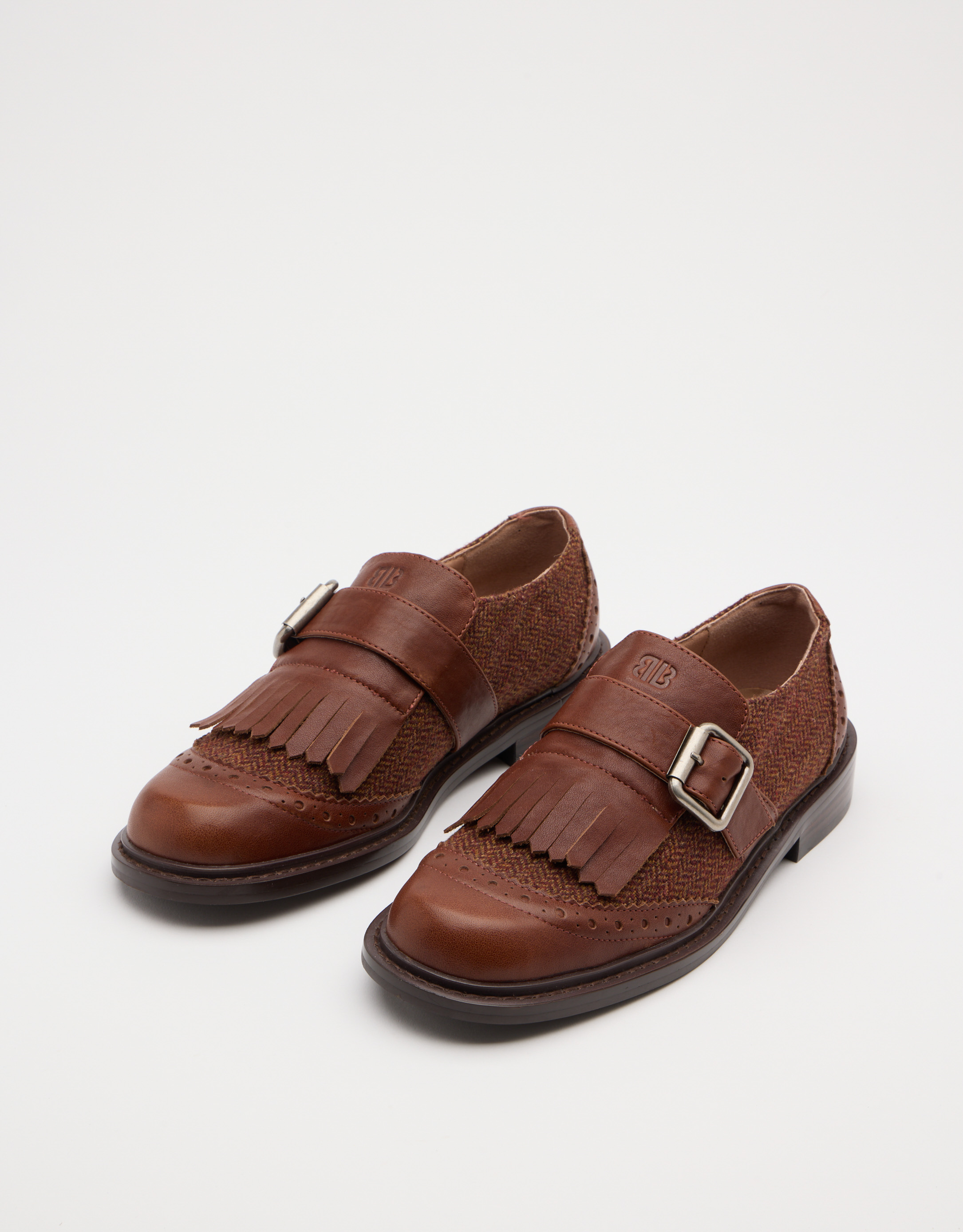 נעלי נשים - Bibi lou - נעלי מוקסין משולבות VEGA - חום2