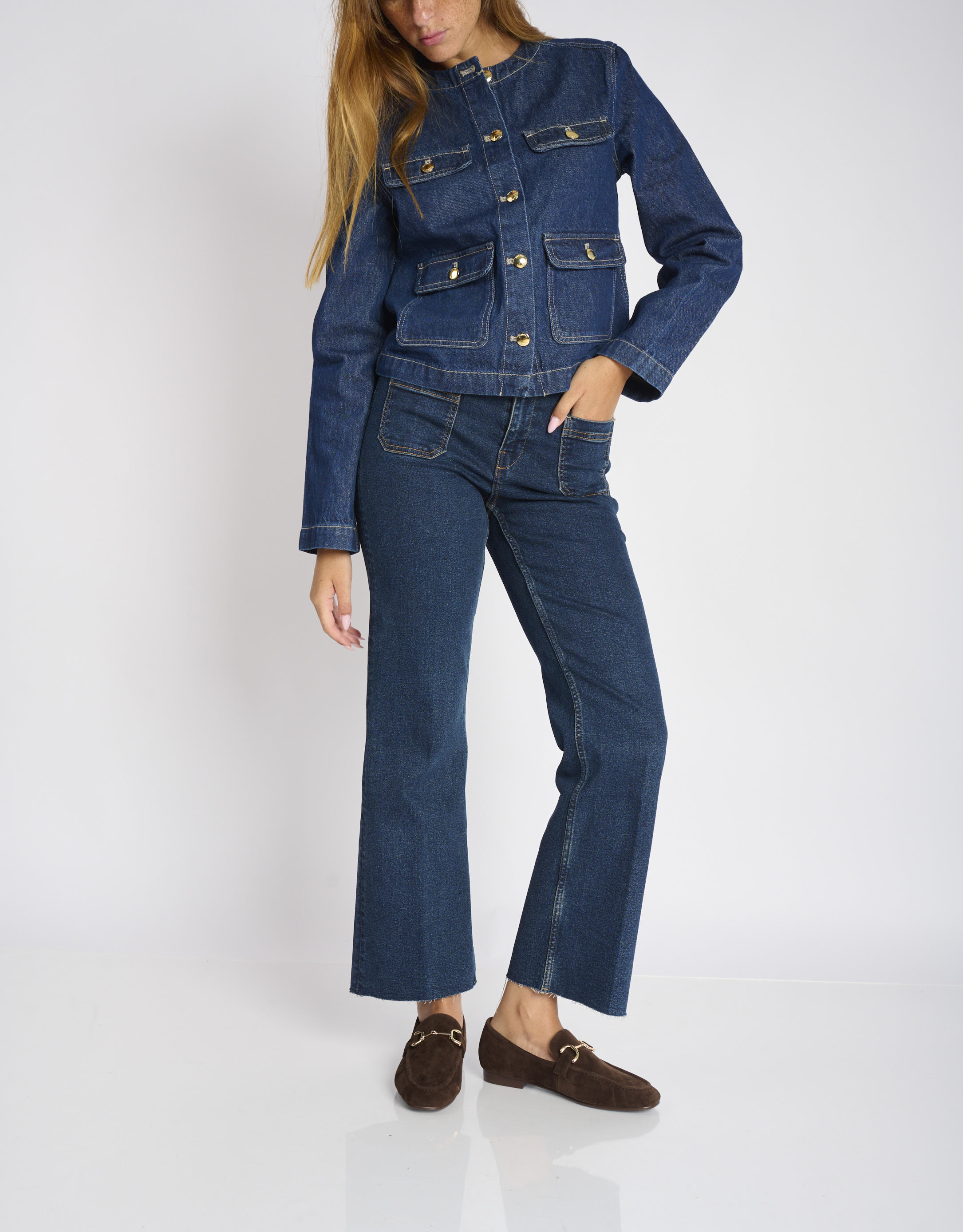 נעלי נשים - Bibi lou - נעלי מוקסין זמש ASHE - חום כהה3