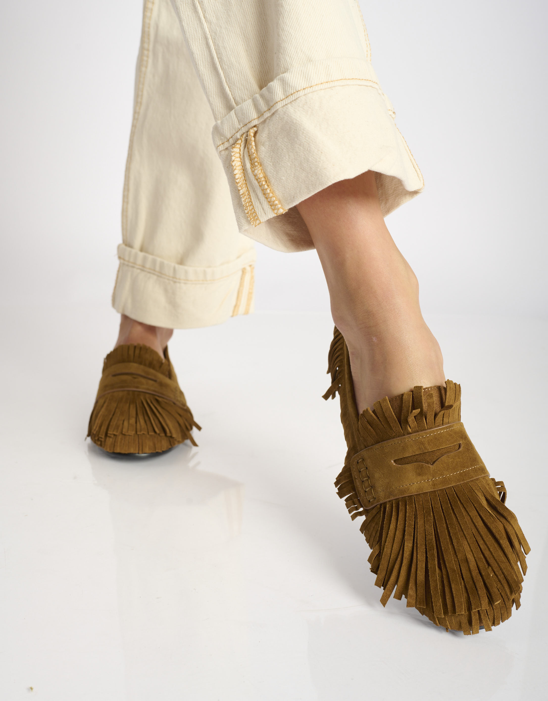 נעלי נשים - Bibi lou - נעלי מוקסין MIZAR - קאמל1