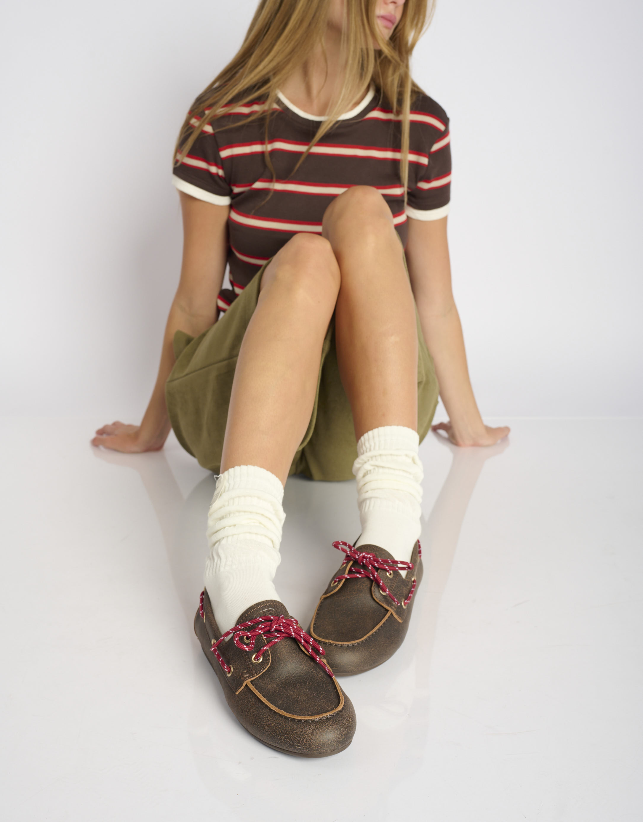 נעלי נשים - Bibi lou - נעלי מוקסין TANA - חום כהה2