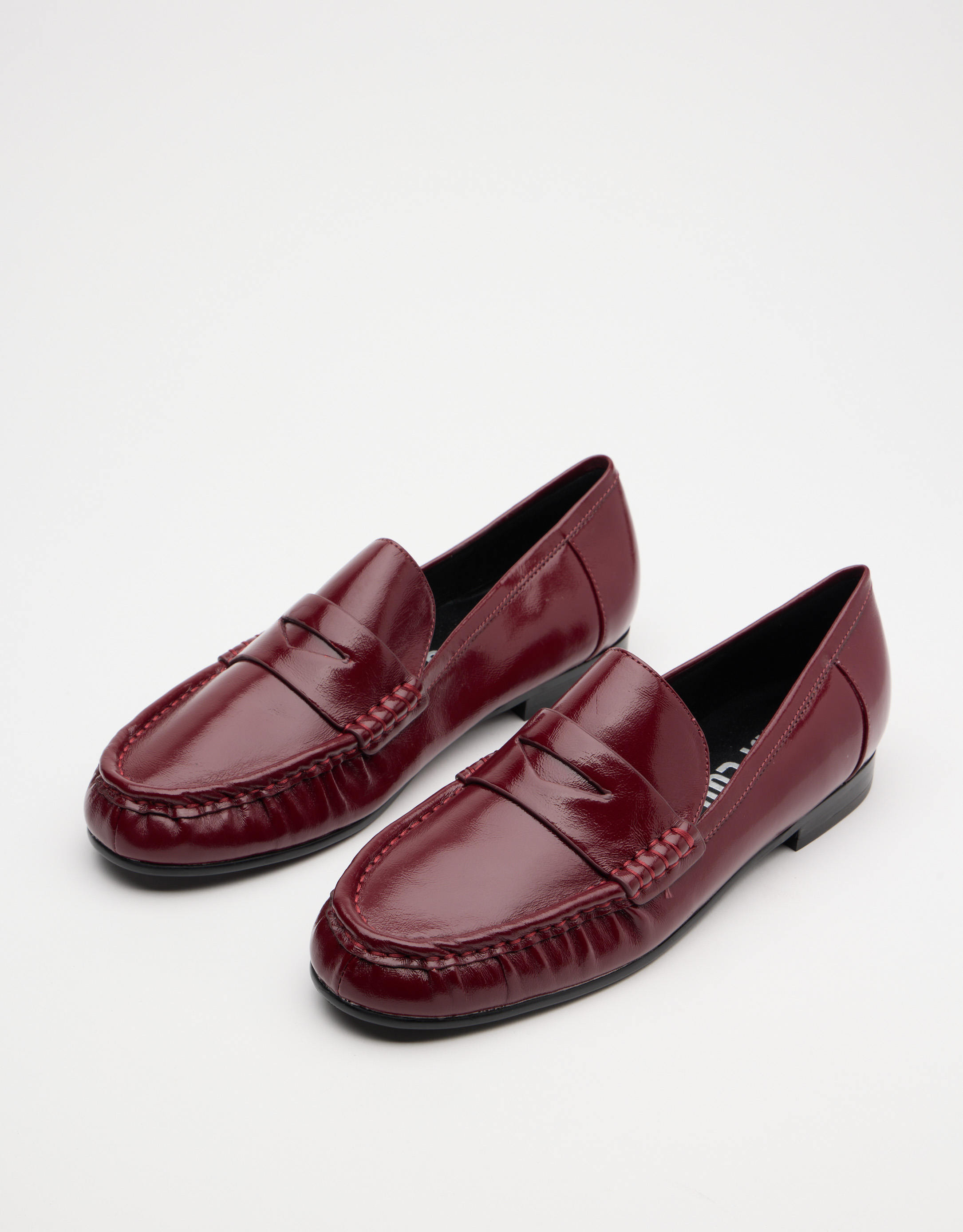 נעלי נשים - Bibi lou - נעלי מוקסין LYRA - בורדו2