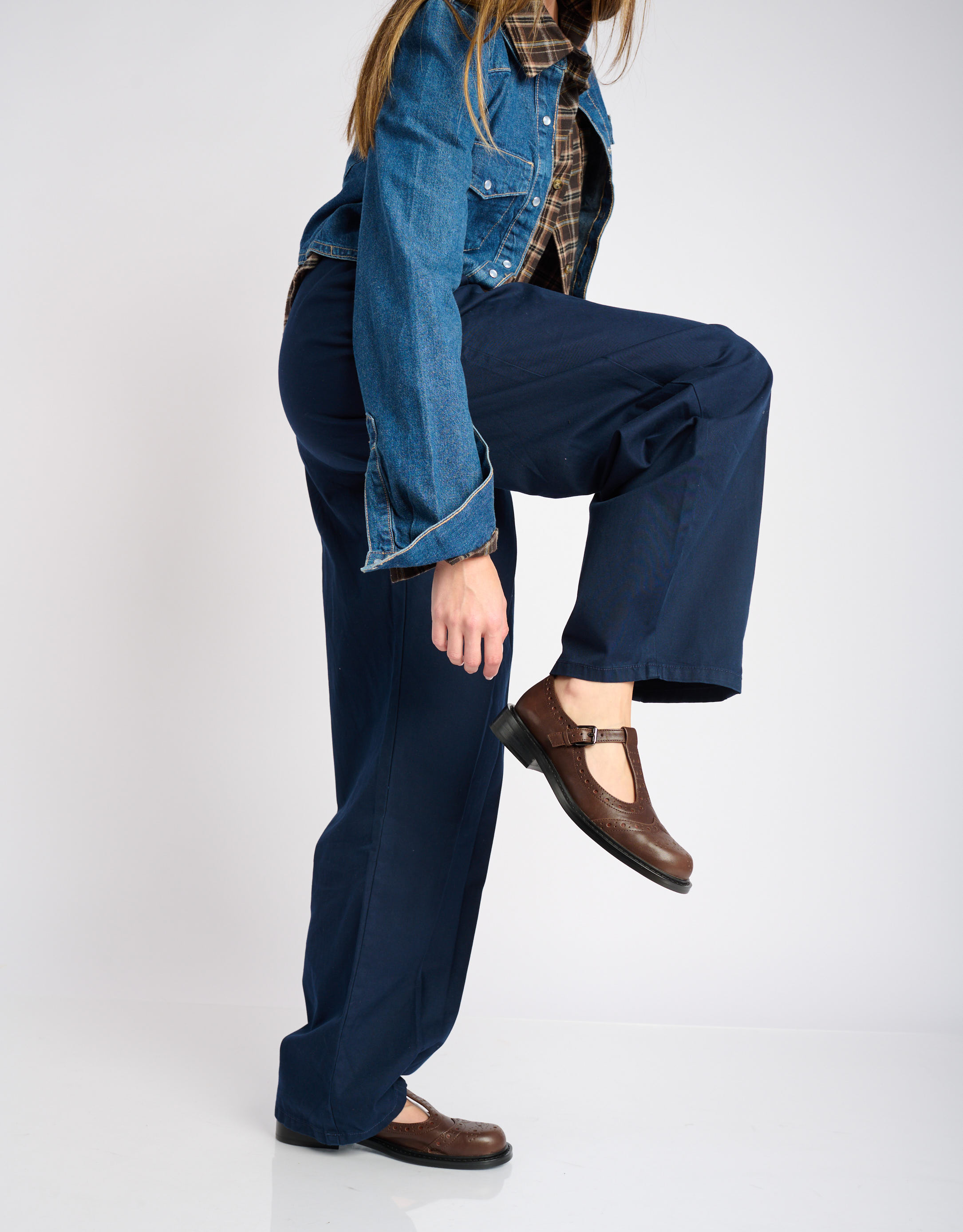 נעלי נשים - Bibi lou - נעלי בובה MAIA - חום כהה2