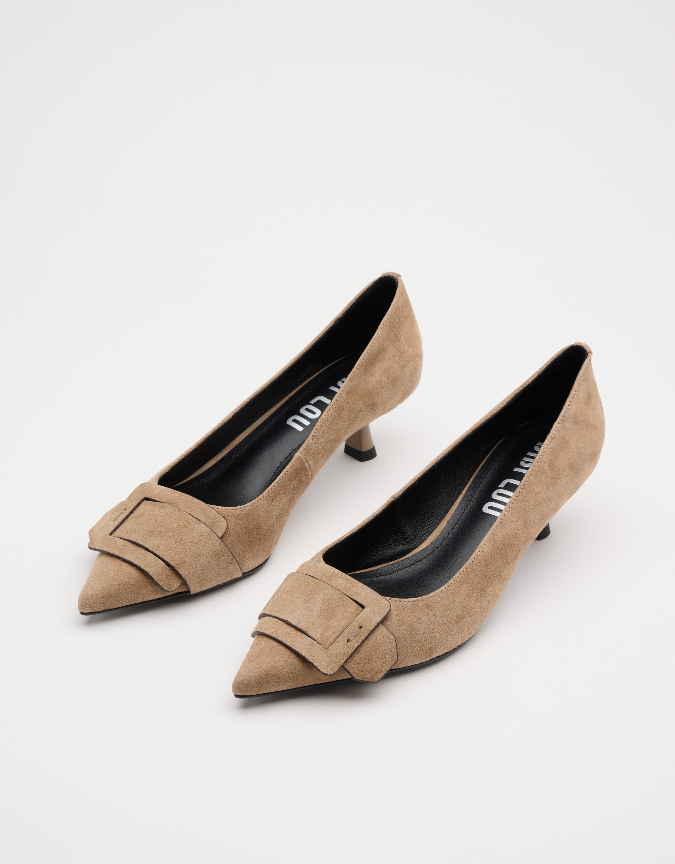 נעלי נשים - Bibi lou - נעלי סירה עם עקב ALTAR - בז'3