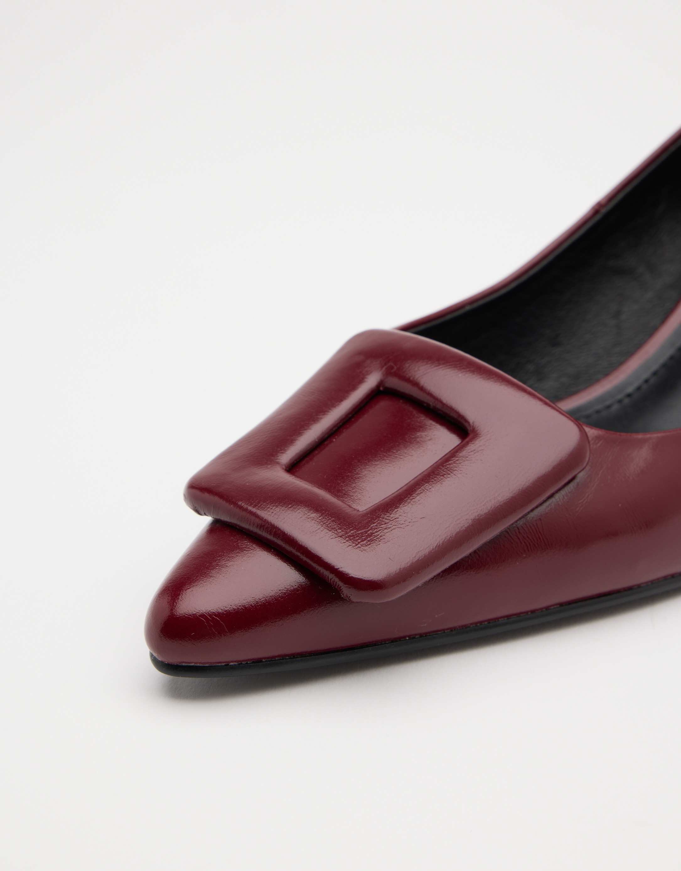 נעלי נשים - Bibi lou - נעלי סירה עם עקב BONNIE - בורדו4