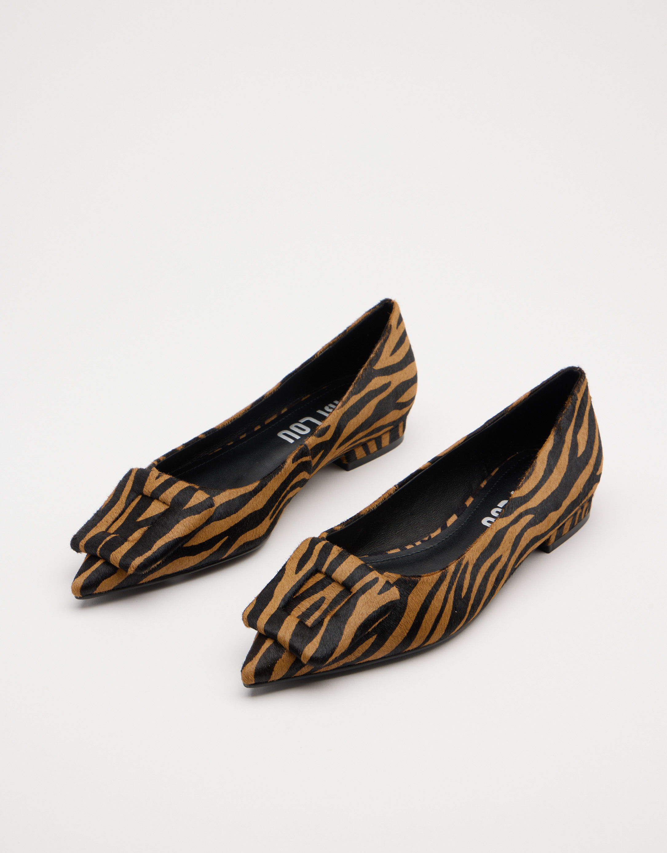 נעלי נשים - Bibi lou - נעלי סירה עם הדפס BONNIE - זברה3